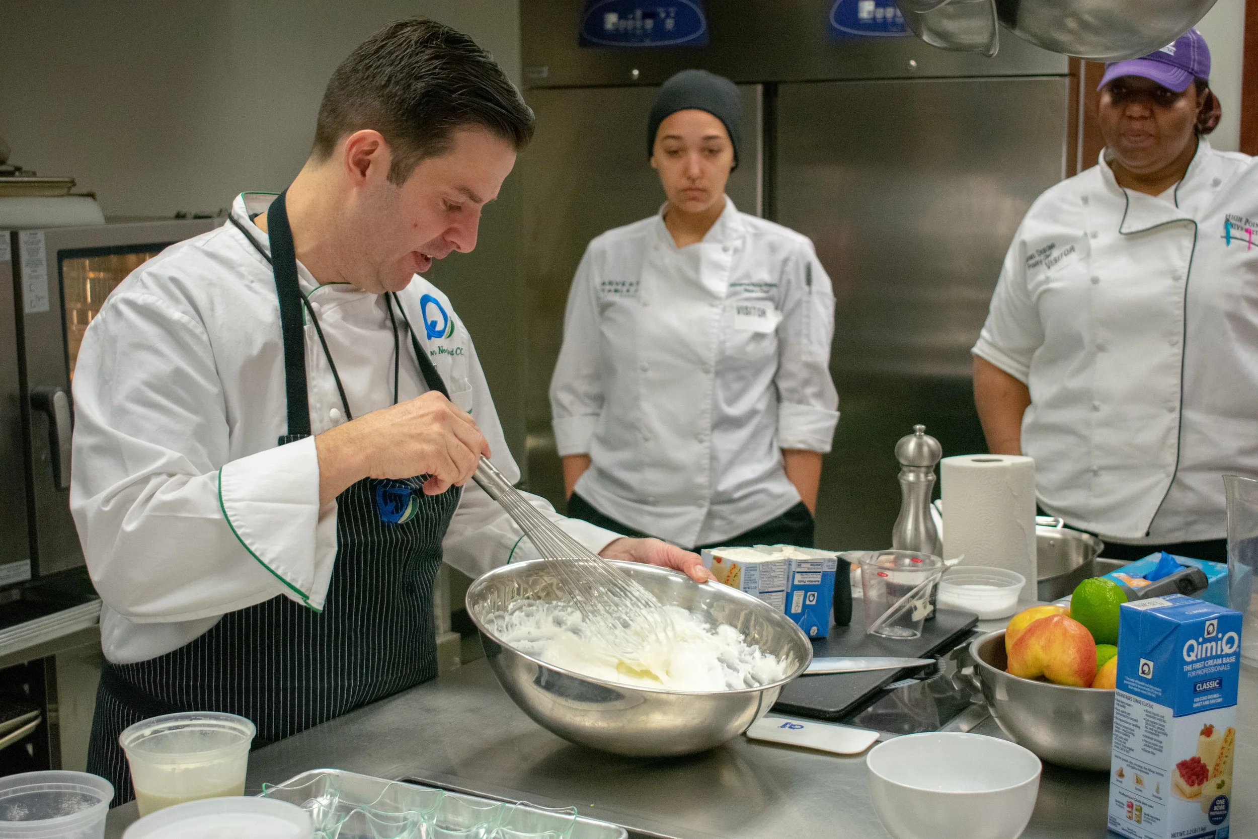 Learning about QimiQ Whip from Chef Aaron