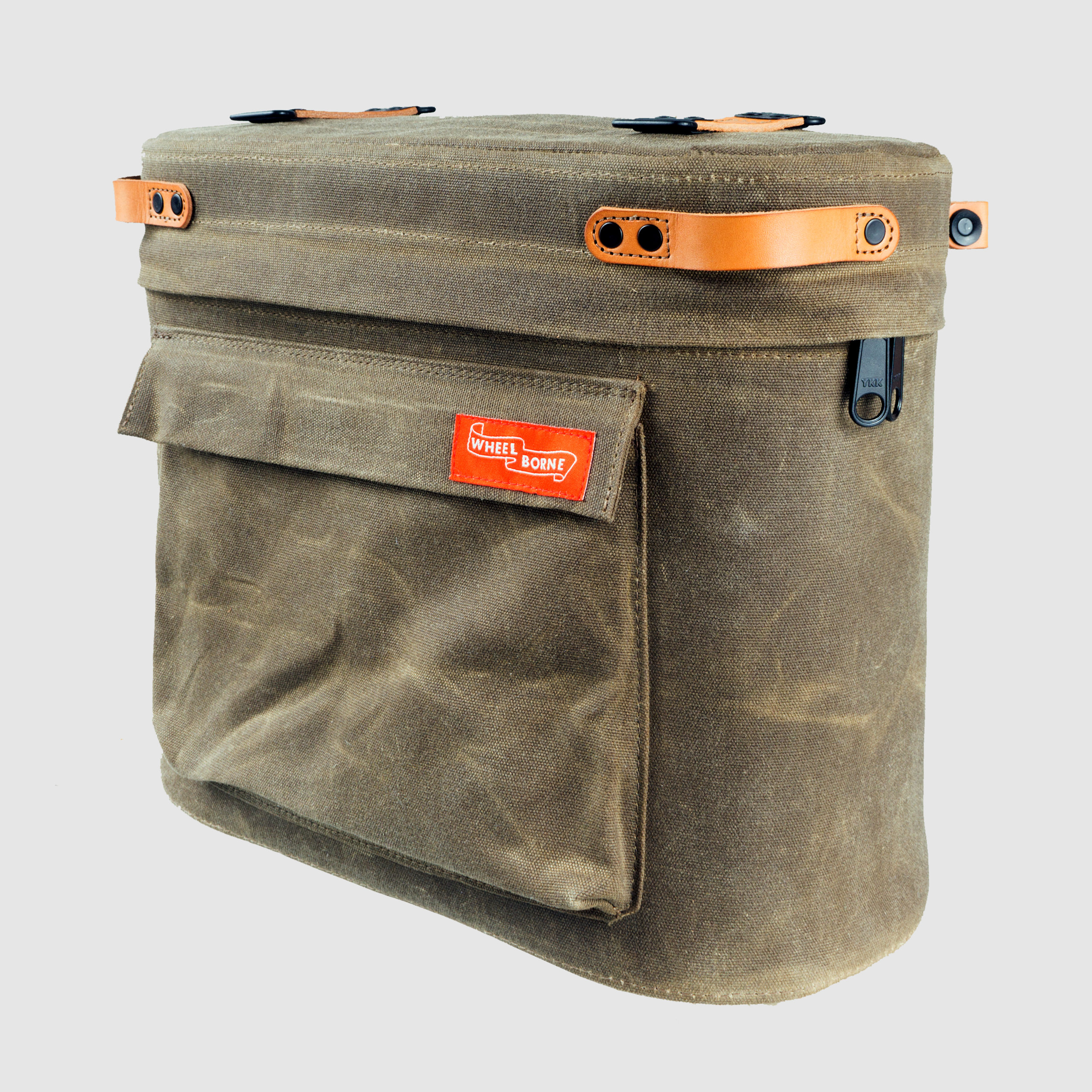 Wheelborne Waxed Canvas Saddlebag - Field Tan