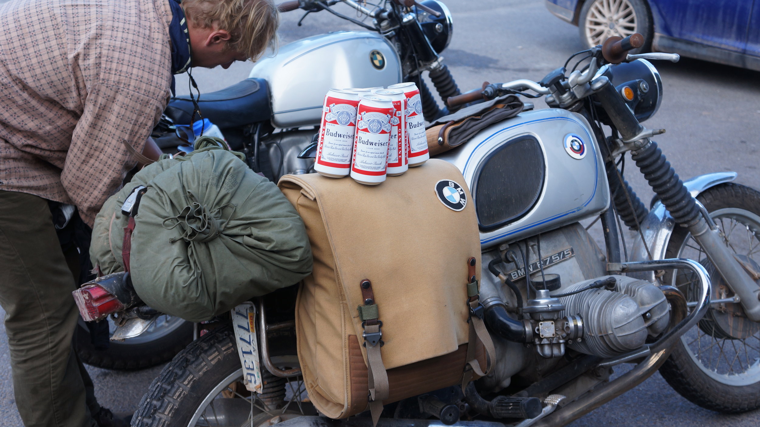  When stiff from riding for hours, we were in desperate need of some loose juice. 