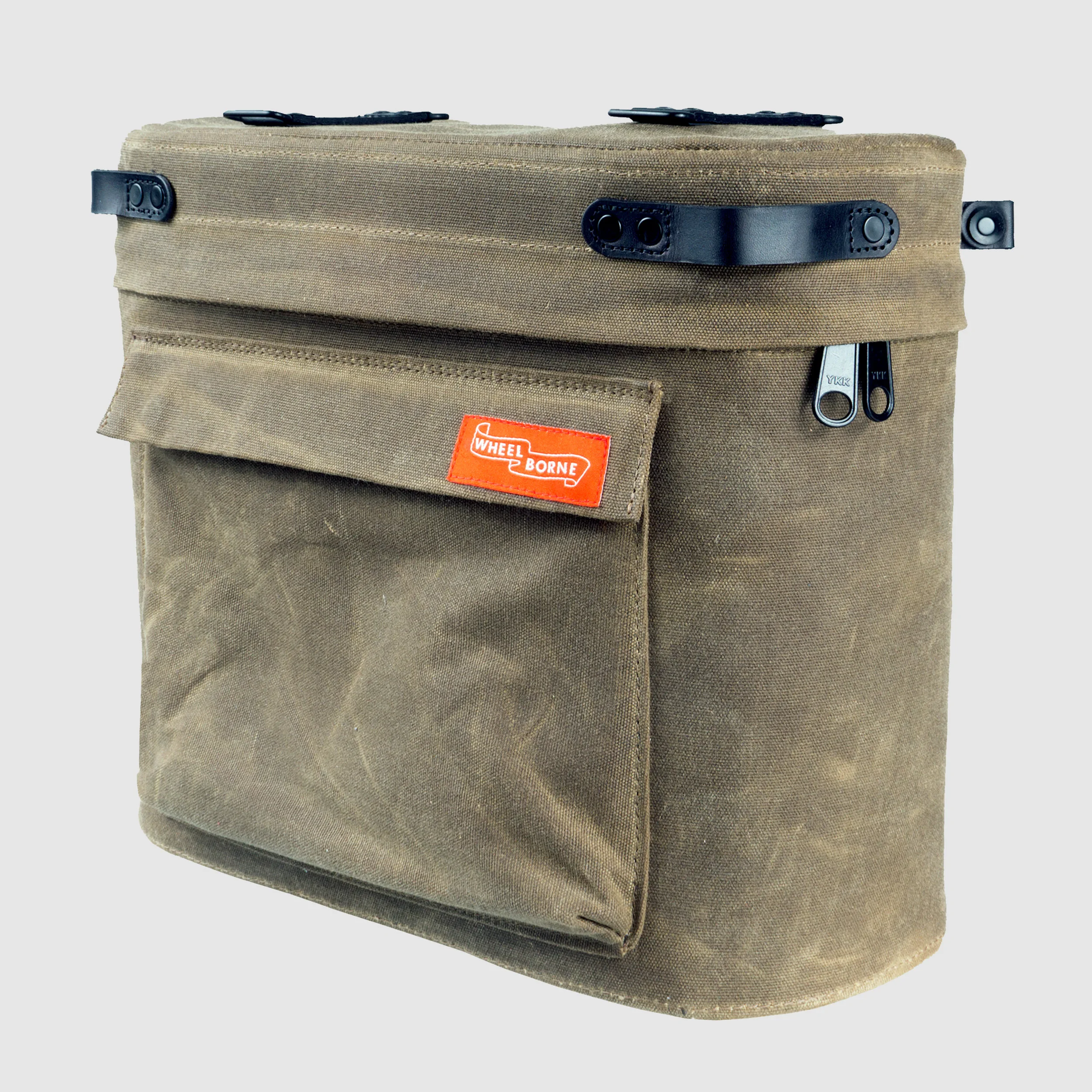 Wheelborne Waxed Canvas Saddlebag - Field Tan