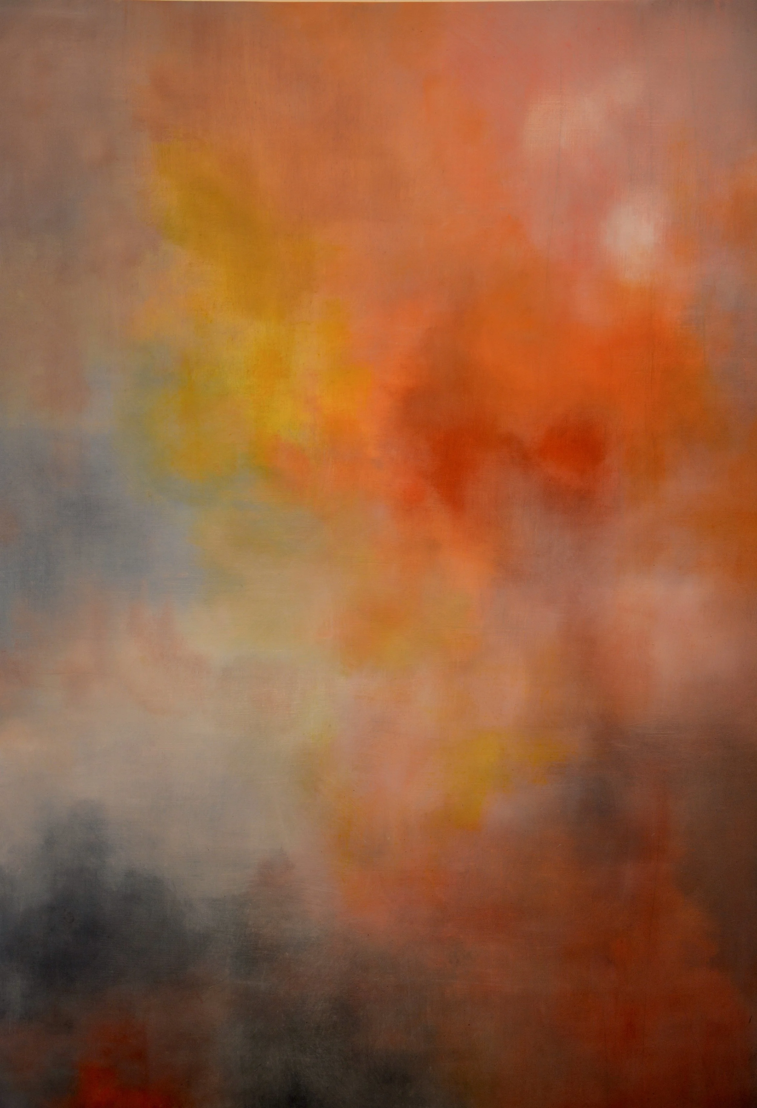 If April 60 x 40 oil on birch panel 2019