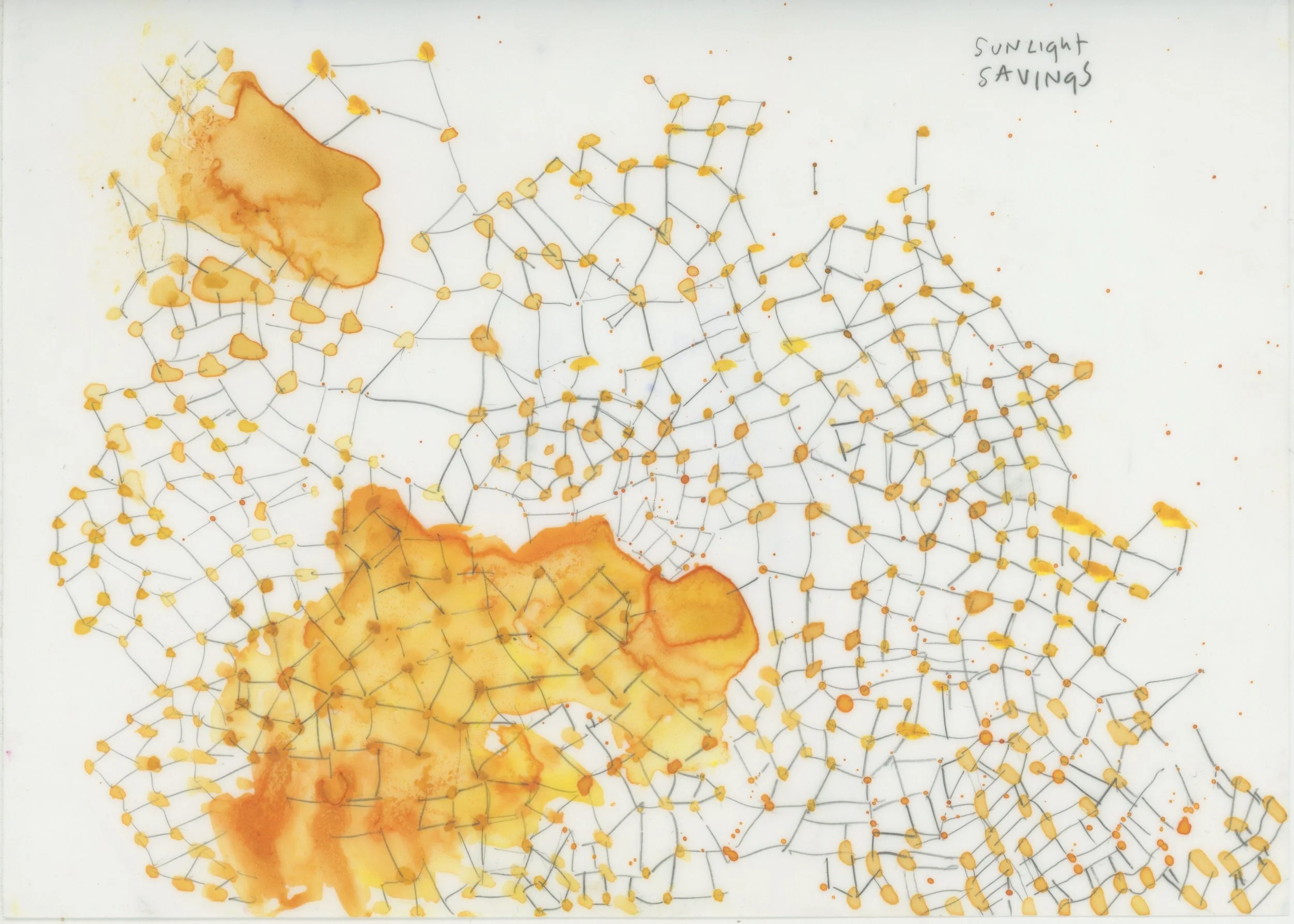Sunlight Savings 2019 watercolor and graphite 5 x 7 framed 8 x 10
