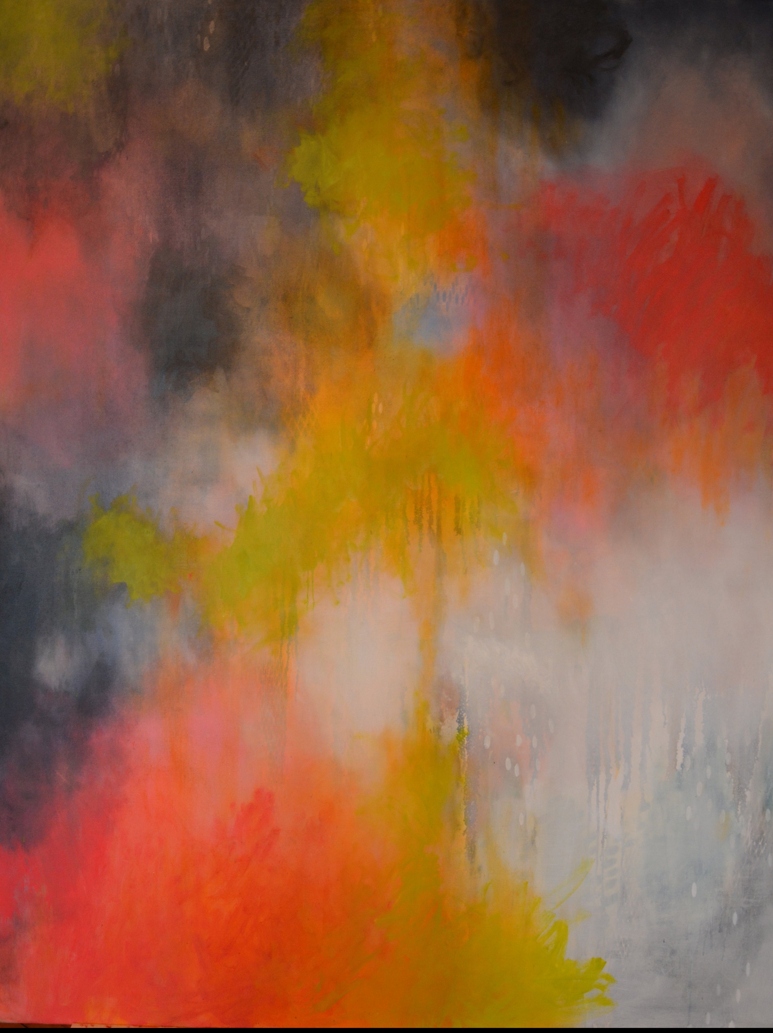 All The Light Below Oil on canvas 80 in x 68 in 2022