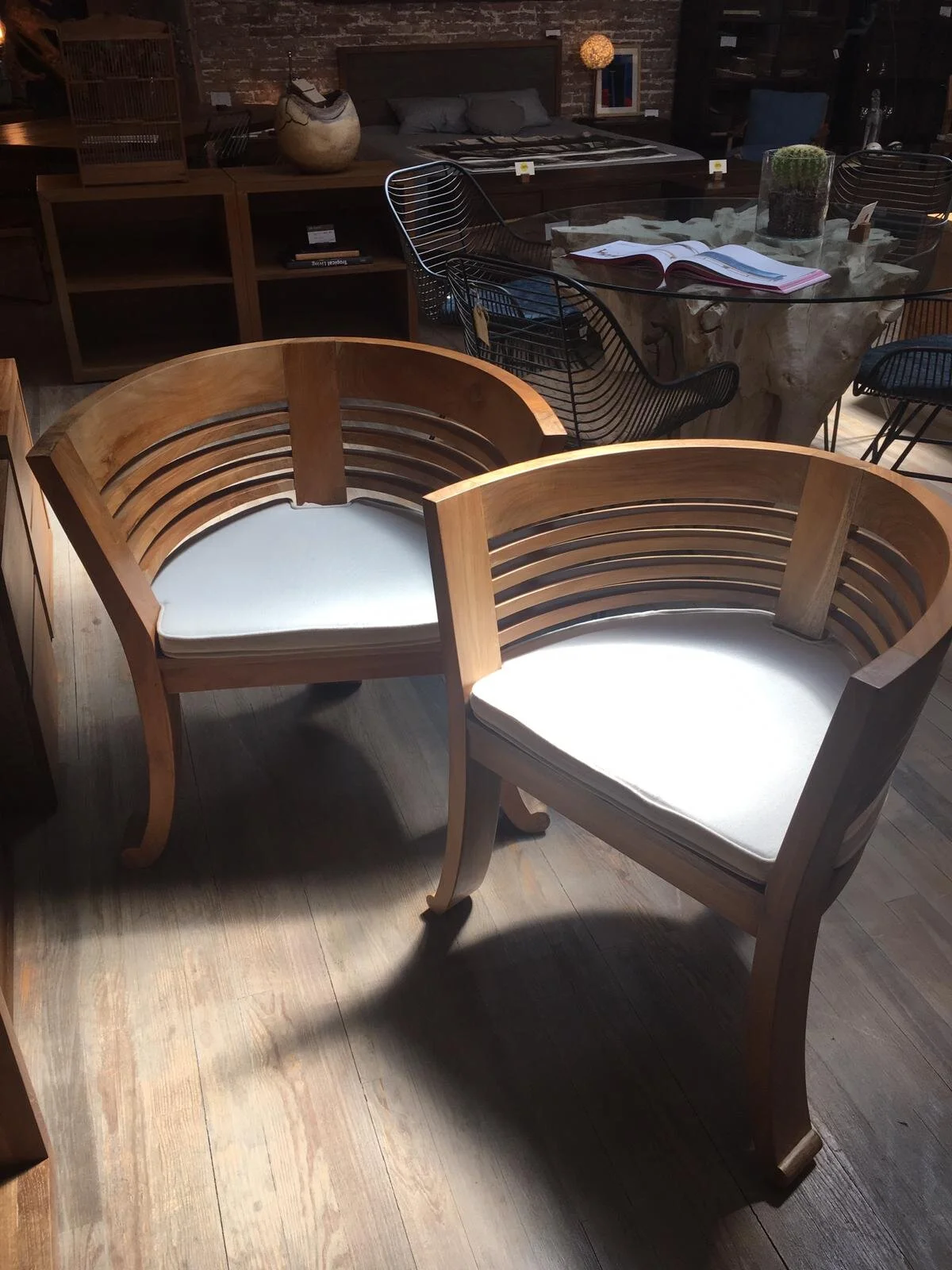 Sillón Chantik en madera de teca