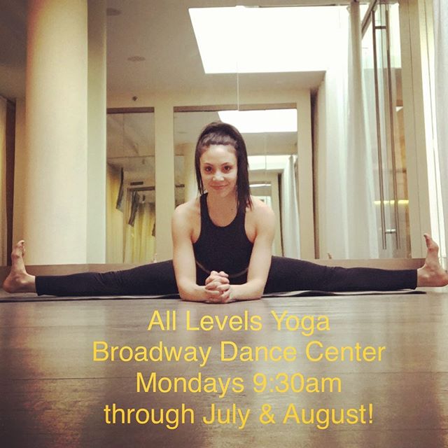 Hi friends! So excited to be teaching yoga @bdcnyc this summer! Get your flow on with me Mondays 9:30am starting July 1! Hope to see you on the mat! 😘🙏🏼
