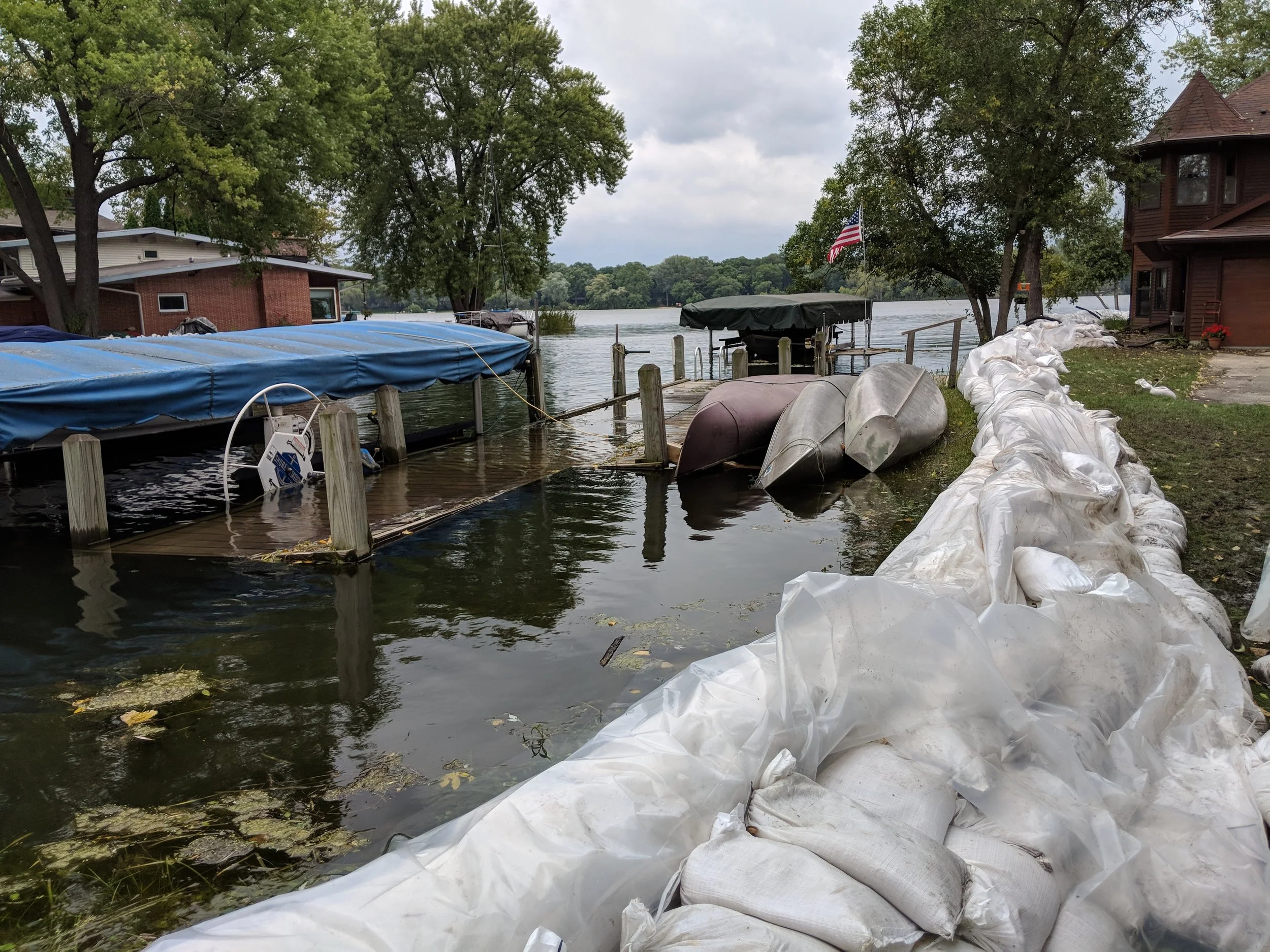 2018 Flooding on lake monona