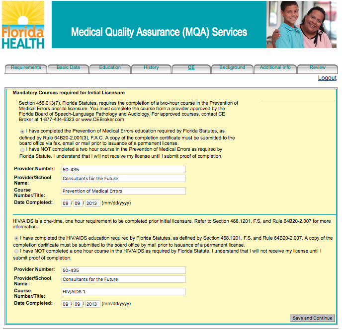 How to get a license in Florida — Clinical Fellowship