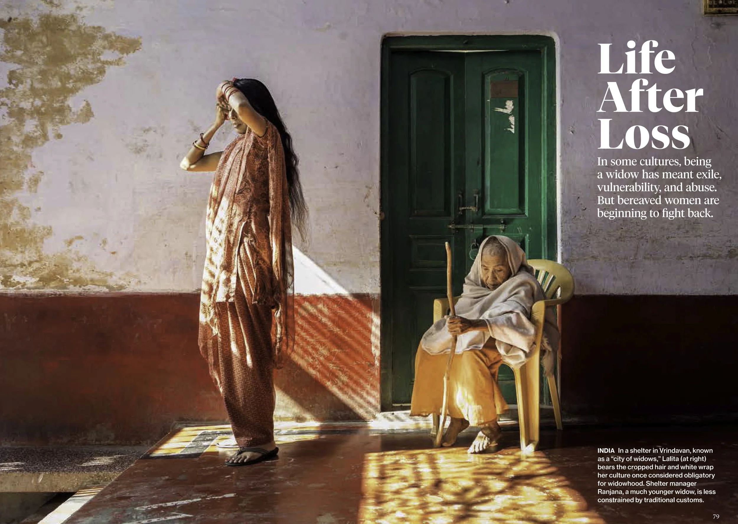 Widowhood in some cultures means being subject to exile, abuse and poverty. Amy photographed widows and their way of life in countries such as Uganda, India, and Bosnia. Read the story here .