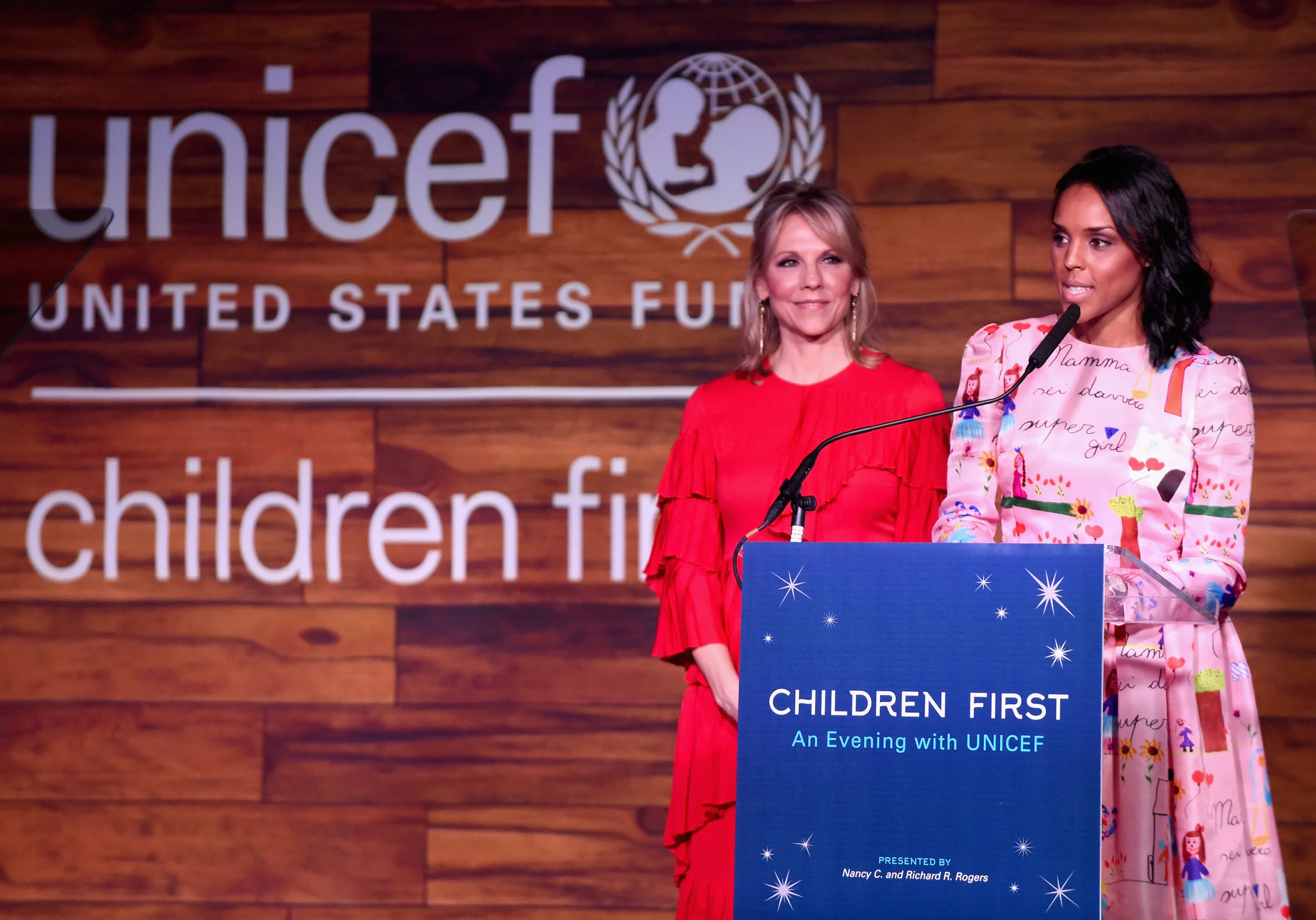Co-Chairs Joyce Goss and Jessica Nowitzki speak at the Children First. An Evening With UNICEF on April 15, 2016 in Dallas, Texas. (Photo by Cooper Neill/Getty Images for U.S. Fund for UNICEF)