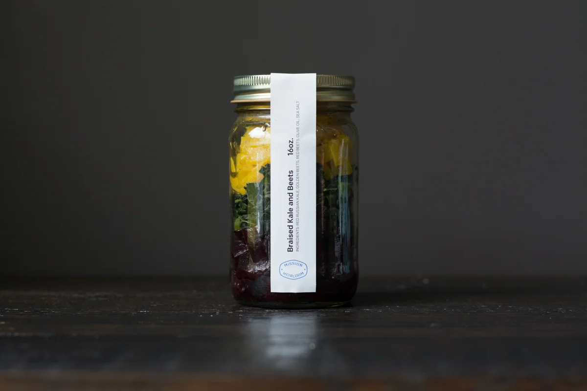 Braised Kale + Beets