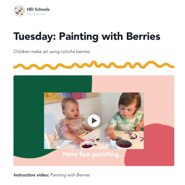 Some example activities from our materials.