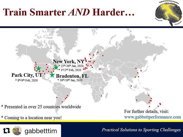 Tim Gabbett is returning to PHLEX NYC for 2 workshops in 2020 - he was here last year and he was absolutely brilliant! 🙌🏼🧠💪🏼Start your year off right and take advantage of this amazing continuing education opportunity while you can! ・・・
Early Bi