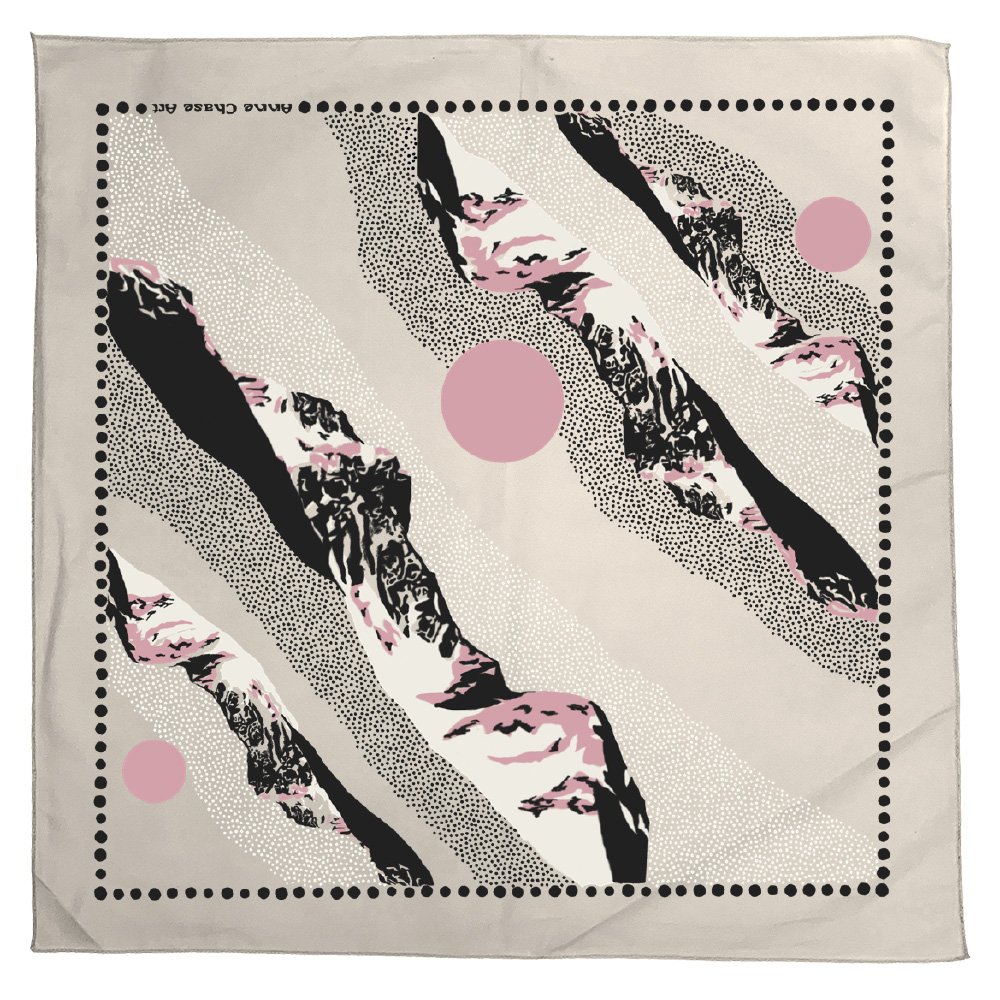 white mountain range custom bandana