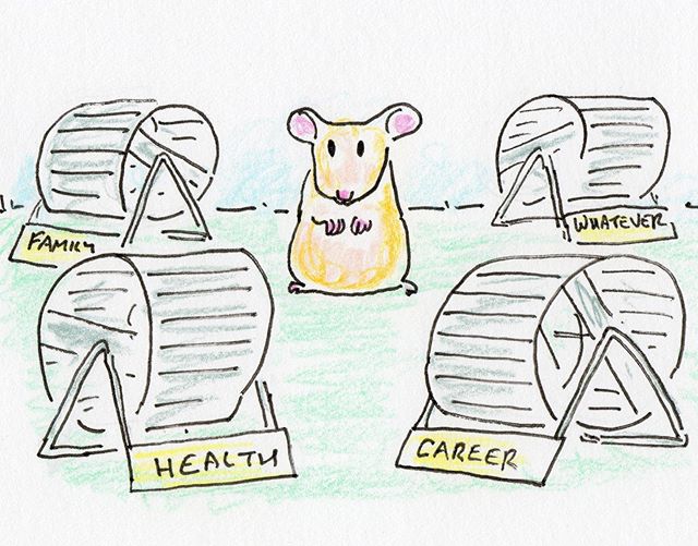 The best analogy to describe anxiety - a hamster running on a wheel. When you&rsquo;ve delved deep into your anxious thoughts YOU become that hamster running on a wheel - trying to get to a destination that doesn&rsquo;t exist. 〰️You can keep running