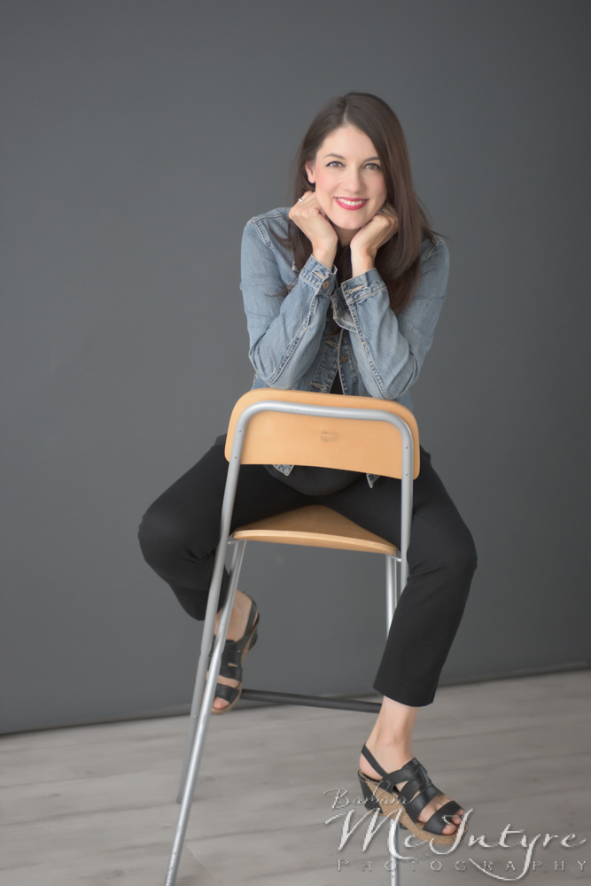 We LOVE this quirky off-kilter portrait. 