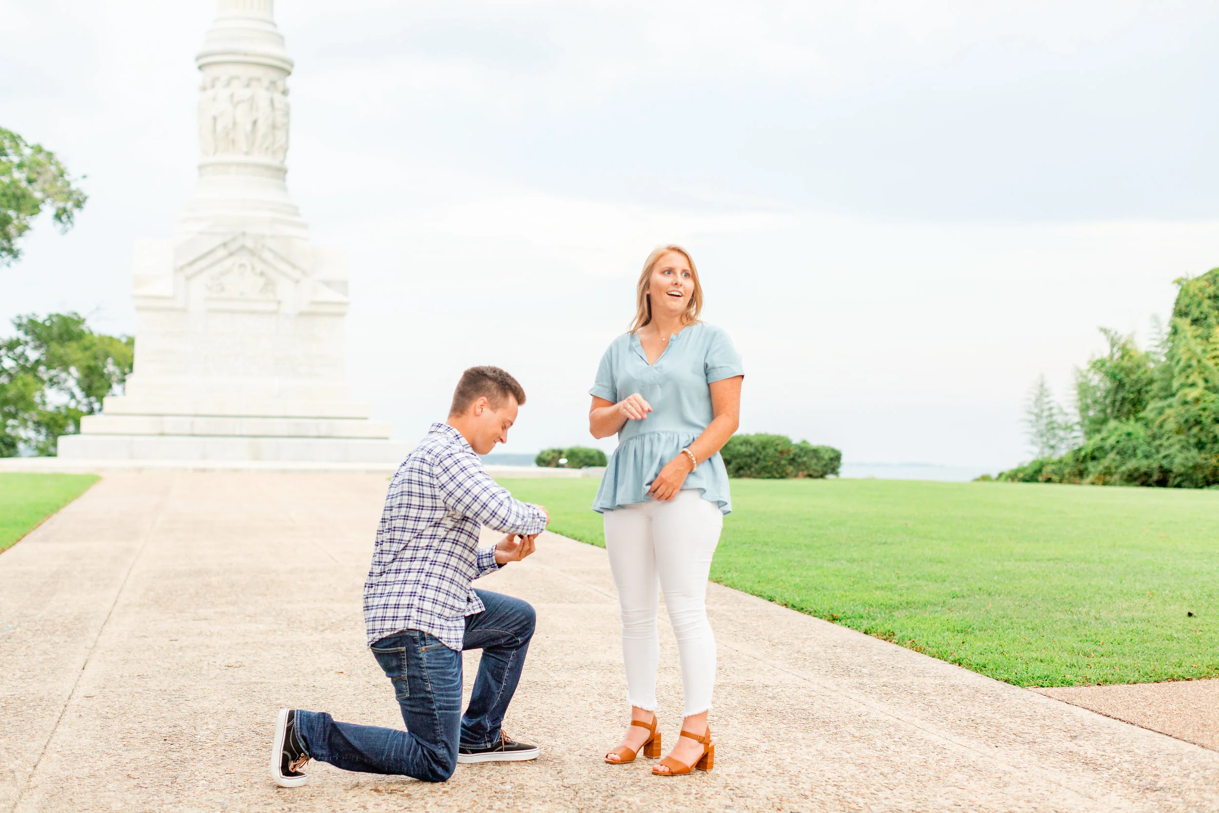 Surprise Proposal in Yorktown Virginia | Brooke Waldroup Photography