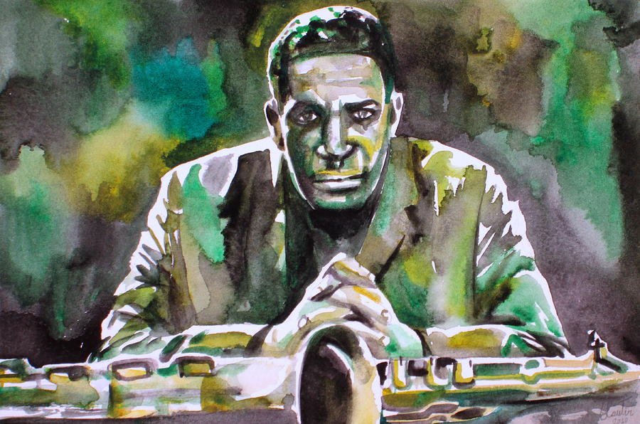 John Coltrane - watercolor by Fabrizio Casseta