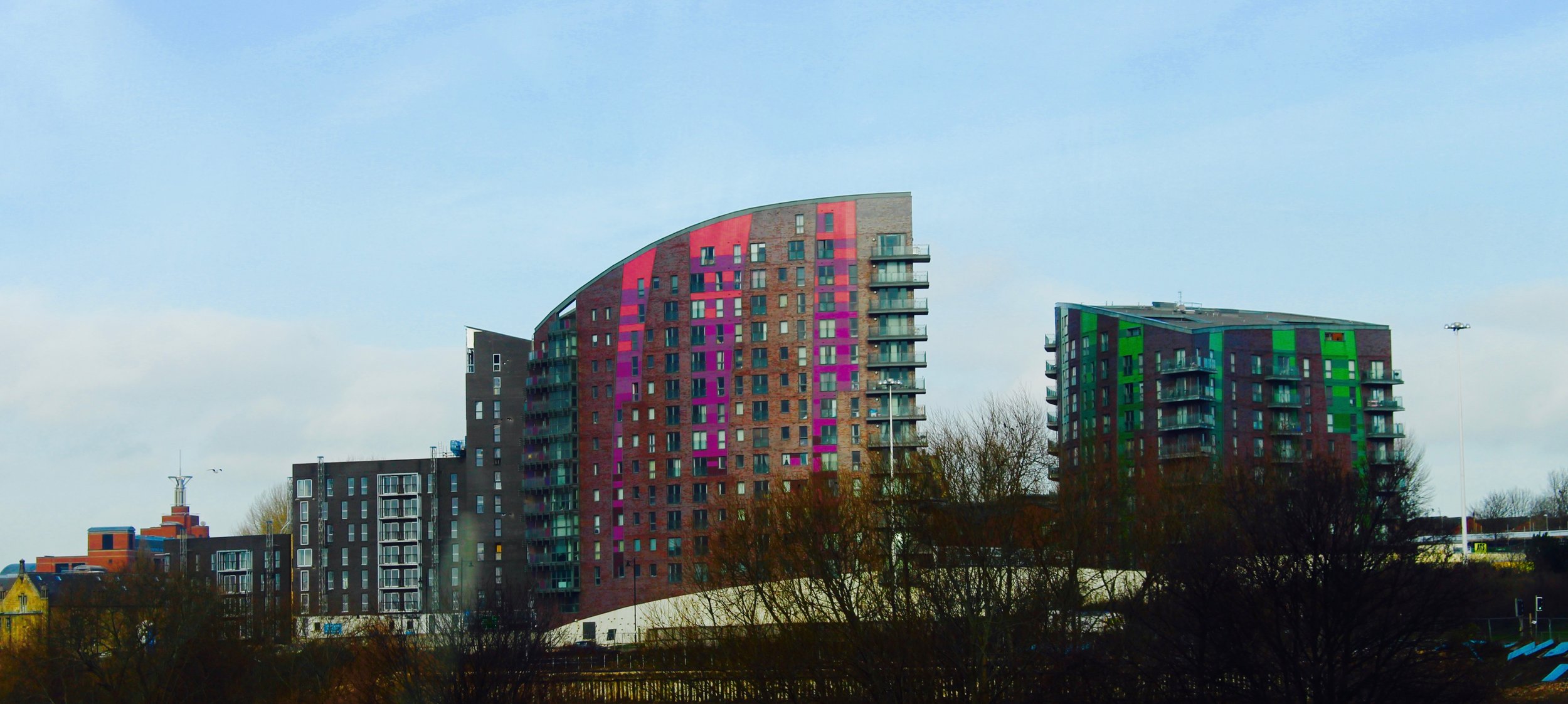 It`s fun to look at such exciting buildings...