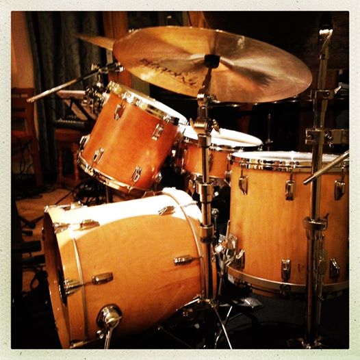 Photo by Mark Wibberley. Mark managed to sit in front of the drumset and survive without bigger damages :-)! Good man!