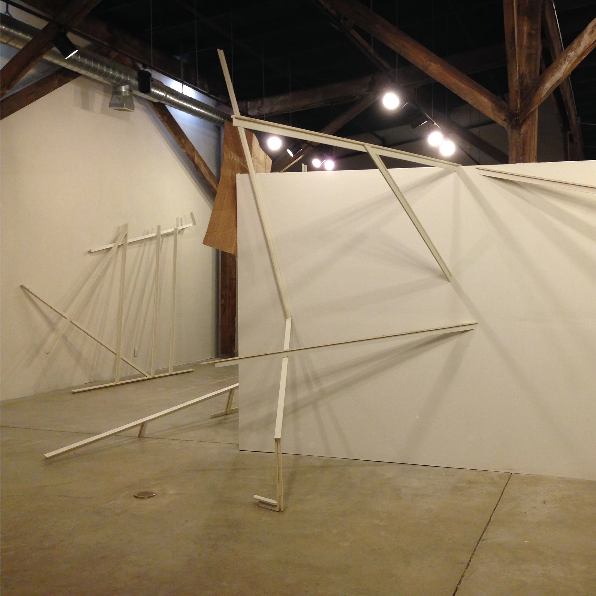 Installation view of Interior/Exterior: Structural Constellations , ATHICA, Athens, GA, 2014