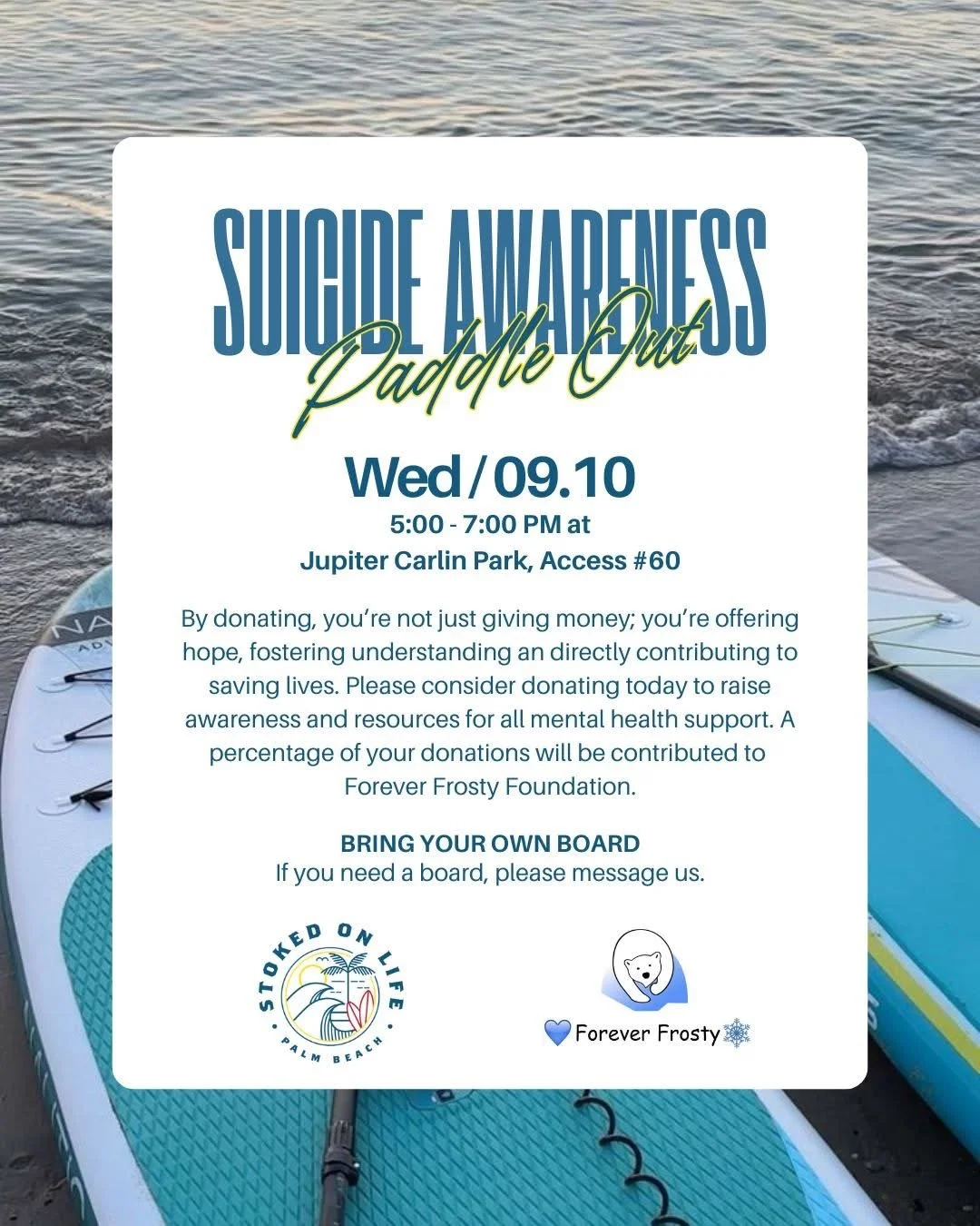 Suicide Awareness Paddle Out
