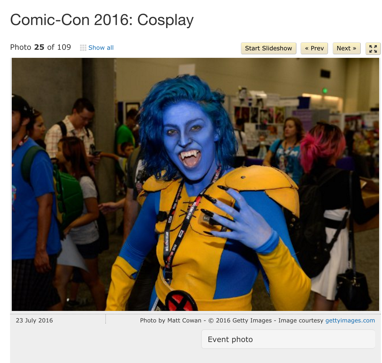 Beast Comic Con Cosplay