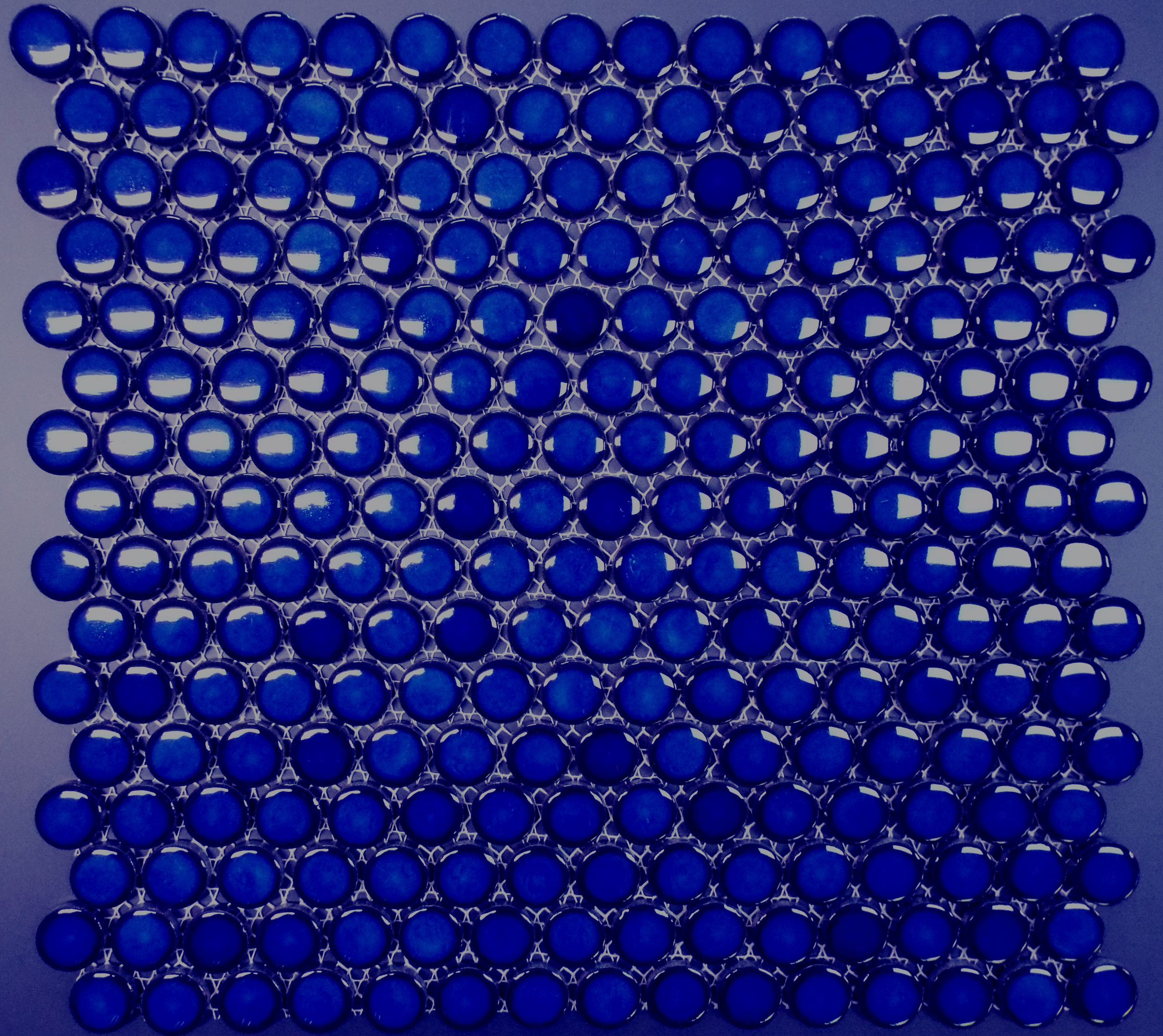 PNR 240 - 3/4" Cobalt Blue Shiny Penny Round 1.02 SF/PC 20.4 SF/CTN 54 CTN/PLT