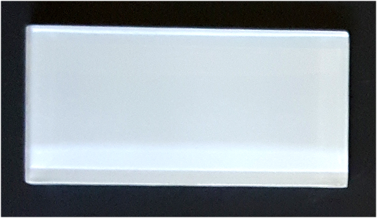 TREND WHITE3X6 - White 3"X6" Glass 88 PC/CTN (10.76 SF); 72 CTN/PLT