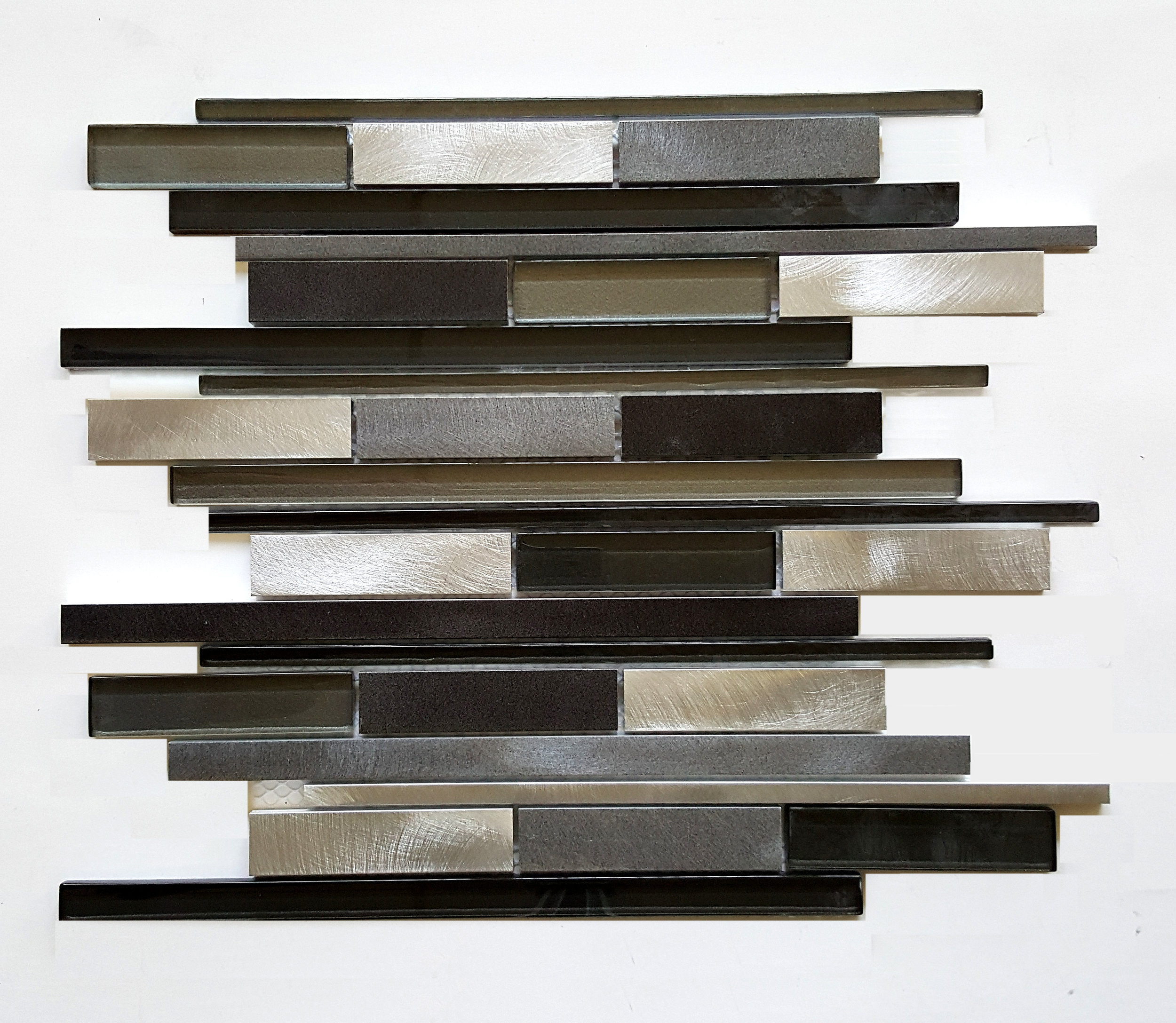 MANHATTAN CAL039 - Metallic Black Mix 10 PC/CTN ( 10 SF); 60 CTN/PLT