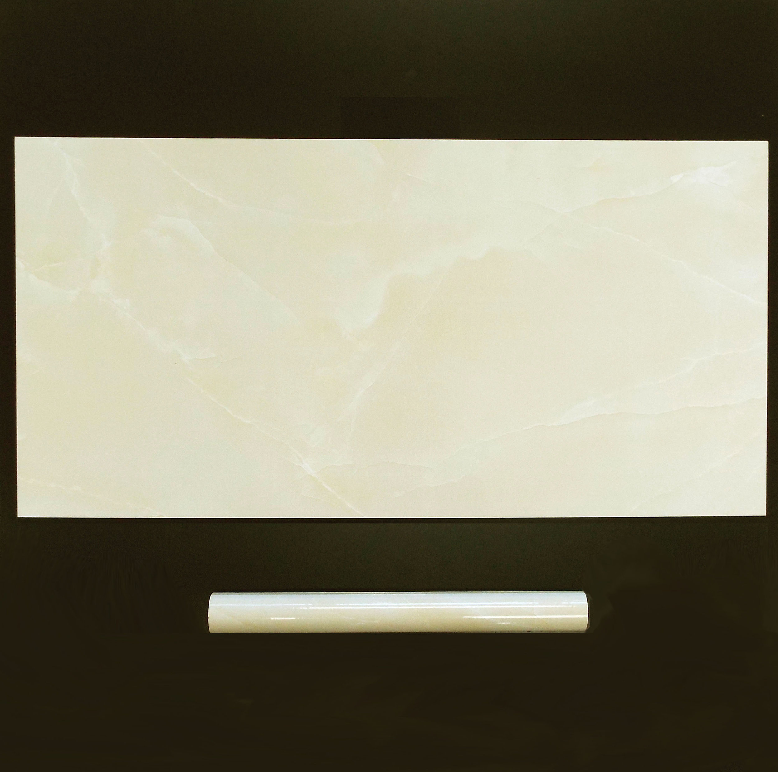 AMBER ONYX 12"X24" GLOSSY WALL - 8 PC/CTN (15.50 SF); 48CTN/PLT 1.2"X12" TORELLO - 40 PC/CTN No matching floor.