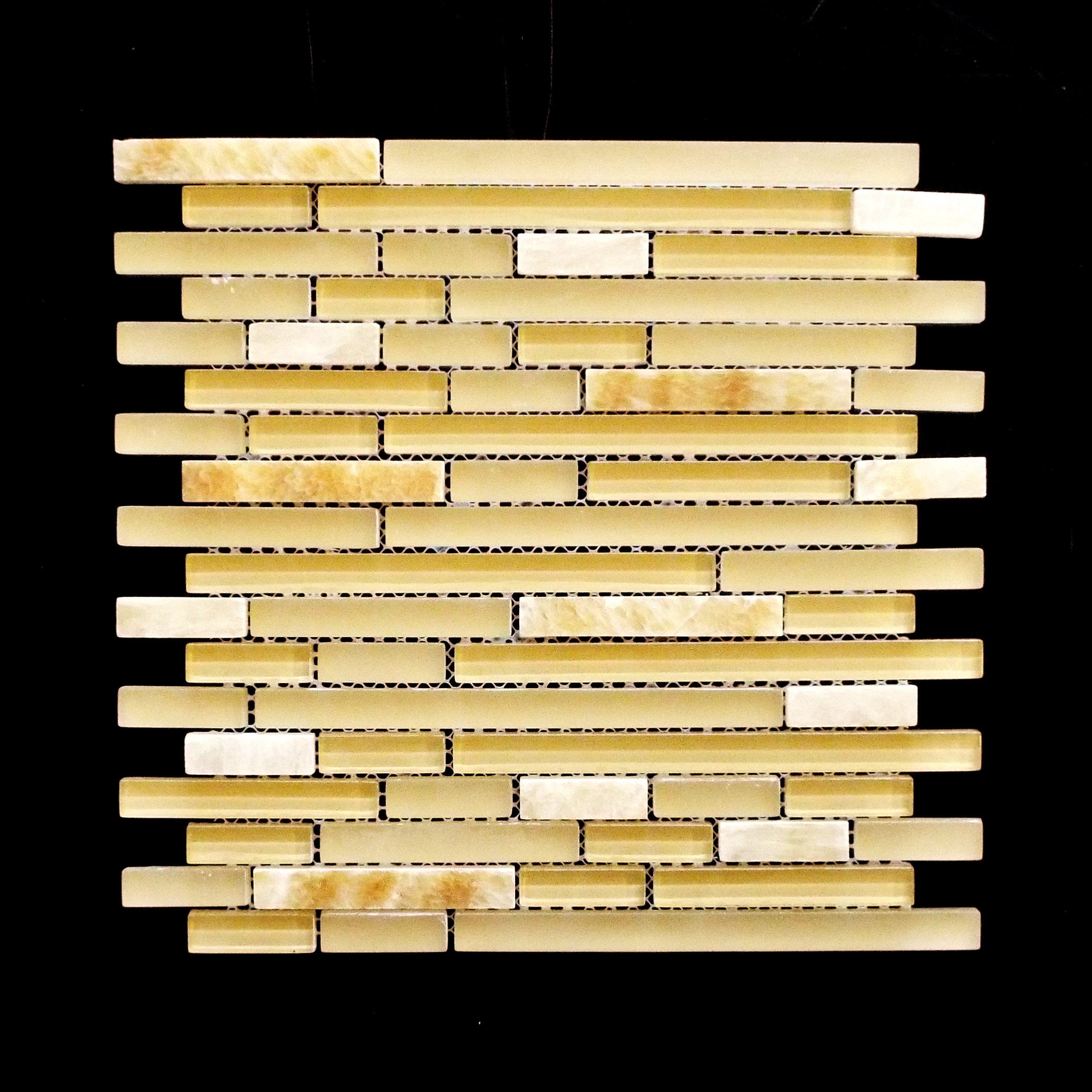 MANHATTAN HONEY ONYX POLISHED LISTELLO 11 PC/CTN (10.76 SF); 72 CTN/PL