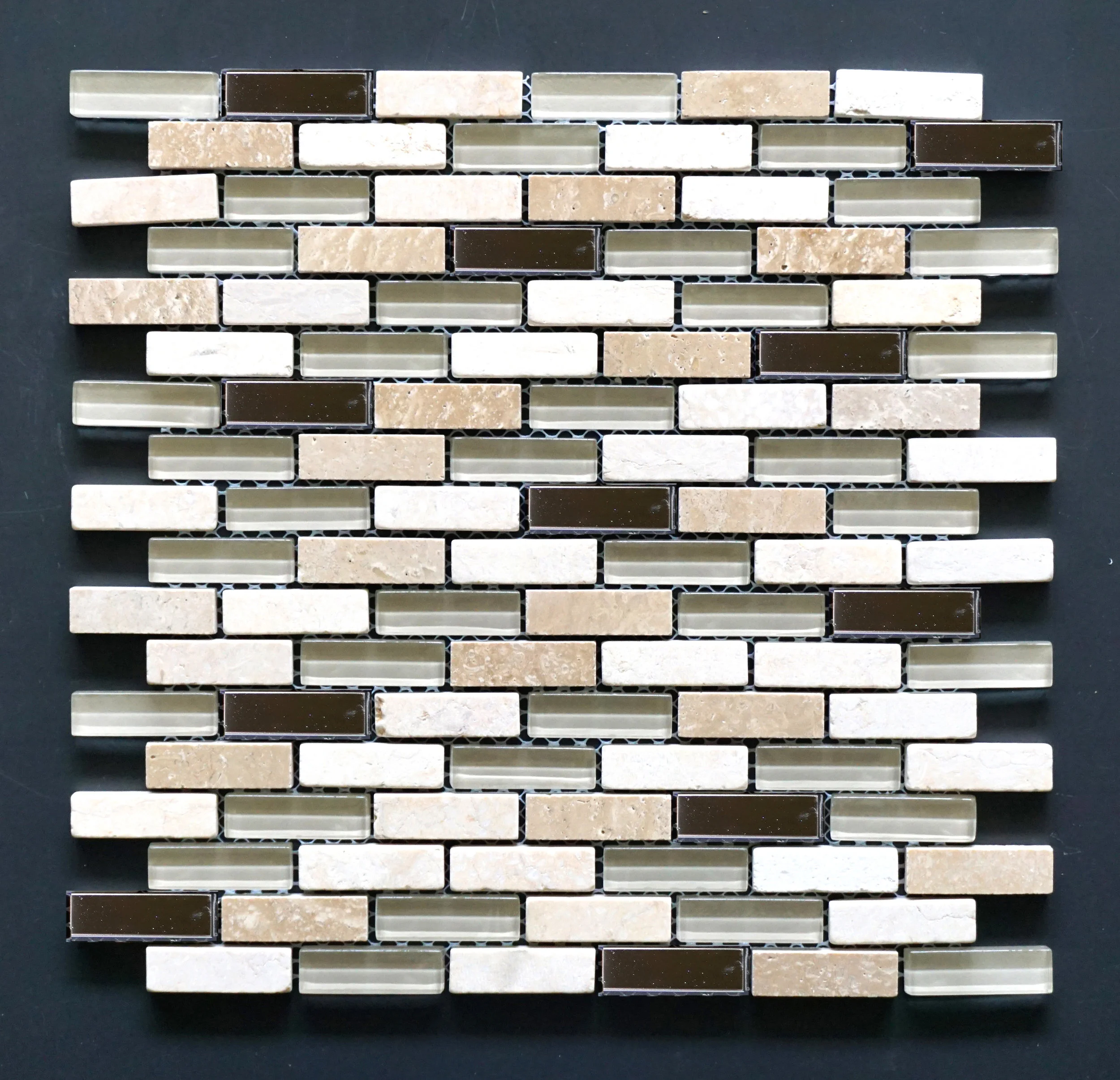 MANHATTAN TRAVERTINE BRICK 5/8"X2" 11 PC/CTN (10.76 SF); 72 CTN/PLT