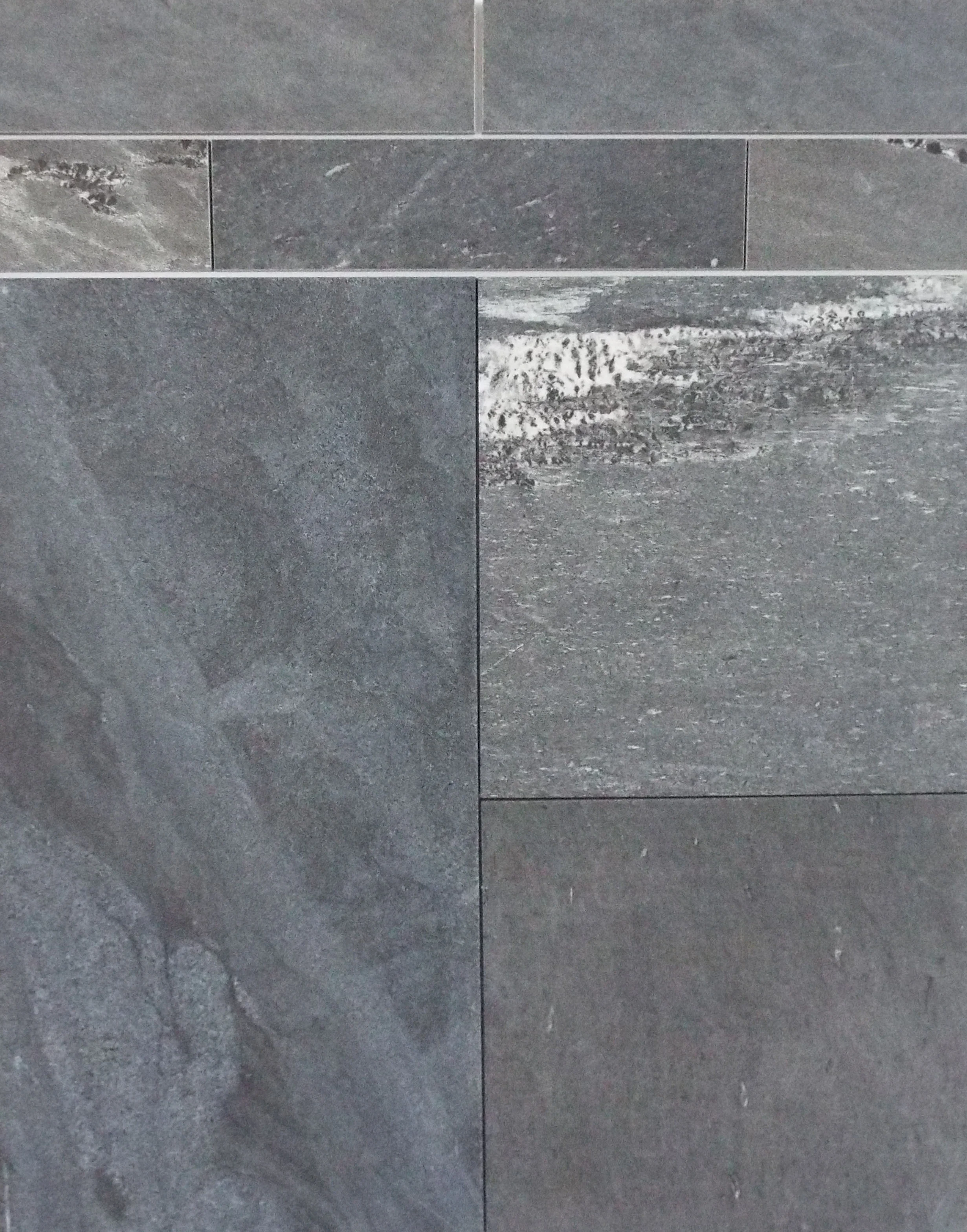 Antracite - Wide variation 3"x12" - 30PC/CTN (7.07SF); 68CTN/PLT 12"x12" - 14PC/CTN (13.56SF); 48CTN/PLT 12"X24" - 6PC/CTN (11.63SF); 40CTN/PLT