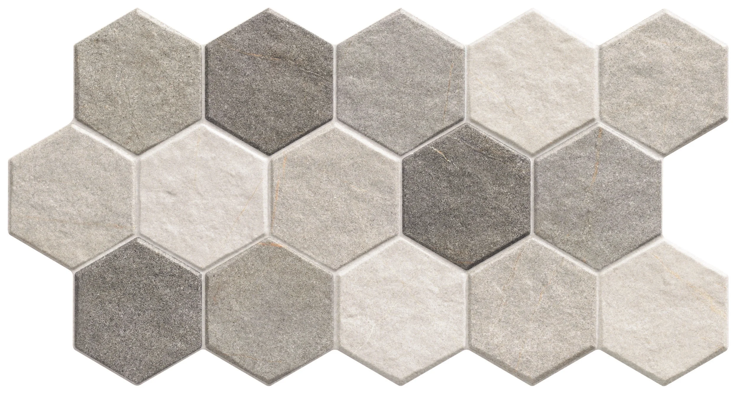 Realonda Chevron Frost 10” x 20” 7 PC/CTN (10.23 SF); 48 CTN/PLT