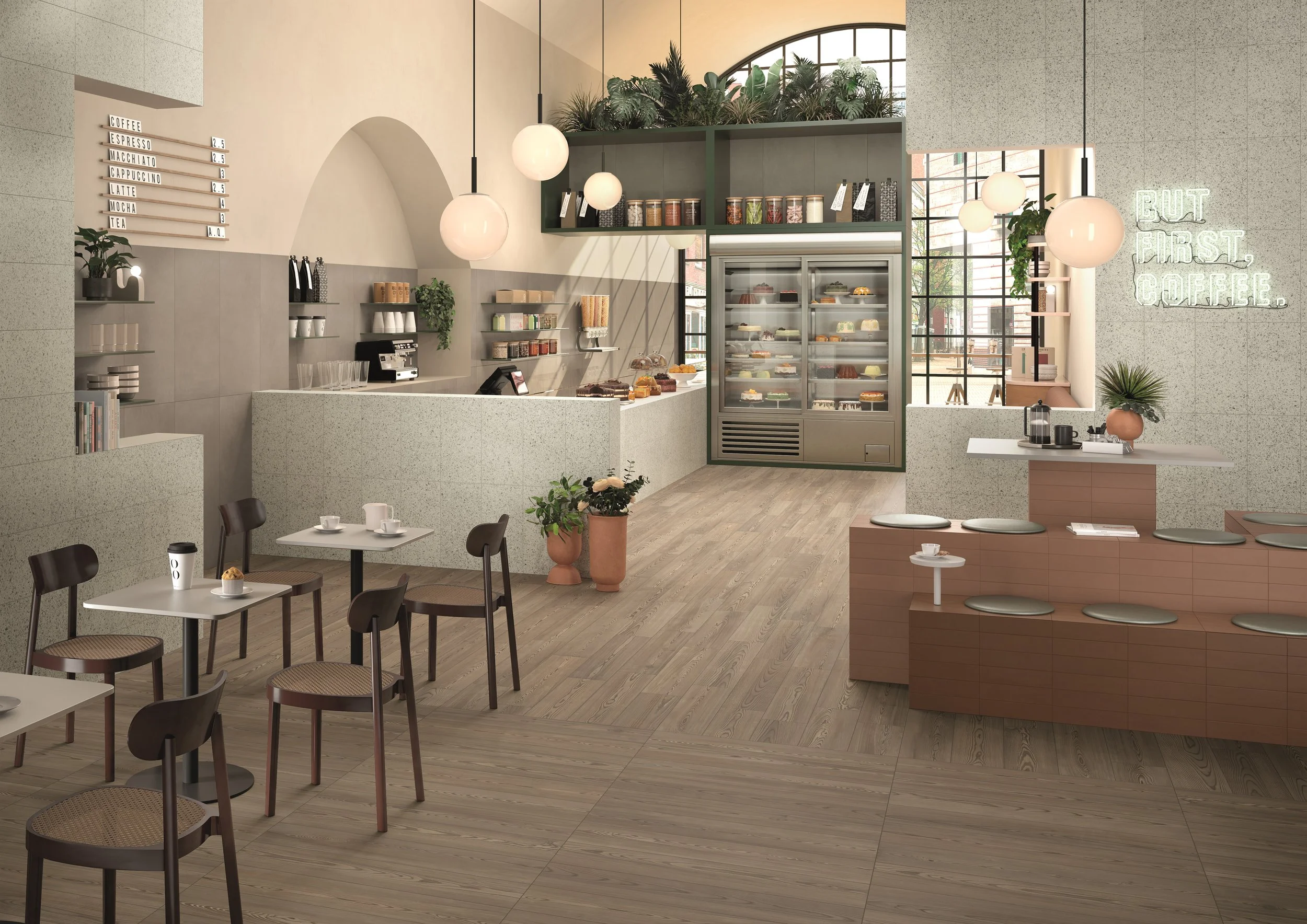 Landmark_Feeling Oak_Vision Color Pale Red and Lava Red_Elite Diamond White Cafe.jpg