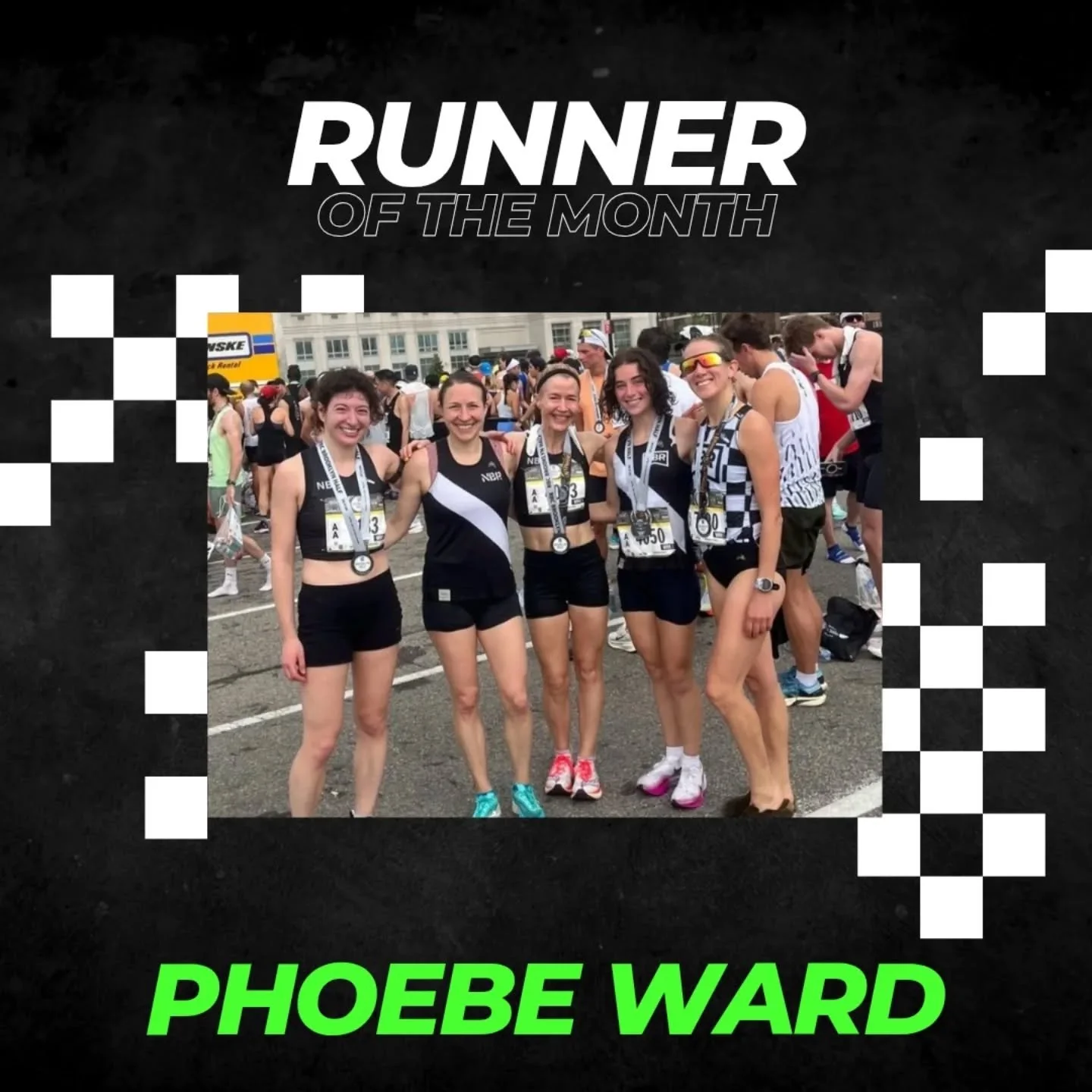 Congratulations to Runner of the Month Phoebe Ward! @phiiibiii

Phoebe joined NBR for the welcoming community and is now a regular at Tuesday LC practices in Prospect Park and Thursday Night Track. When she&rsquo;s not working as a production assista