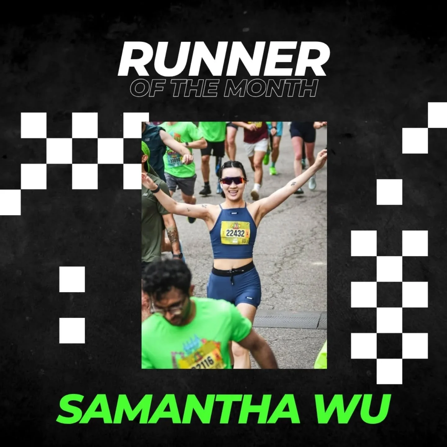 Congrats to Samantha one of our runners of the month!

Samantha joined NBR to ease into running and has since transitioned from a "consistent face" to a leader for the Wednesday Night Beginner Run. When not running, Samantha enjoys swimming