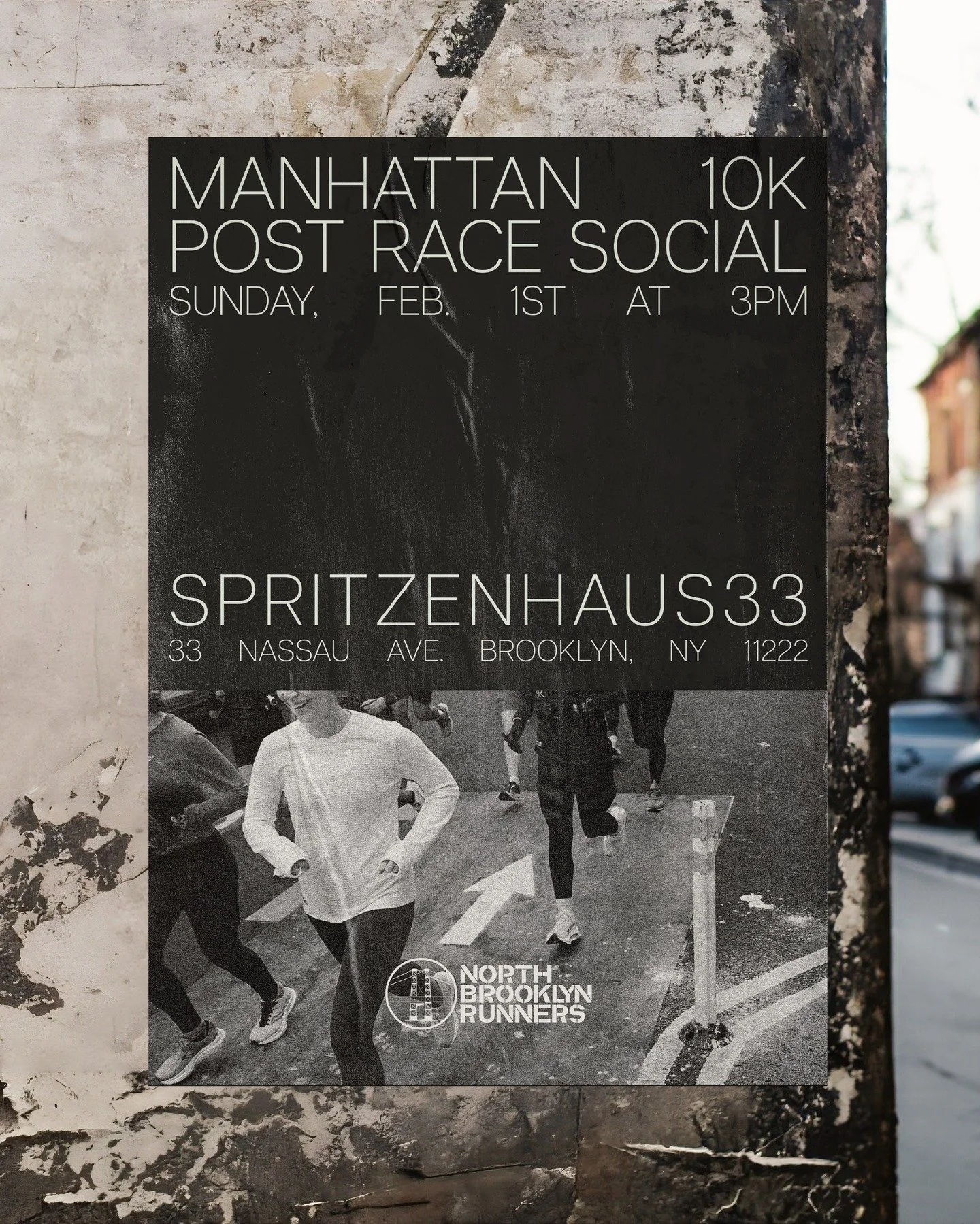 Come through to our first social of 2026 after the Manhattan 10k. We&rsquo;ll be hitting up Spritzenhaus33 after the race at 3pm, and screening the Millrose Games at the bar. See you there!

#NorthBrooklynRunners #millrosegames #manhattan10k #NBR