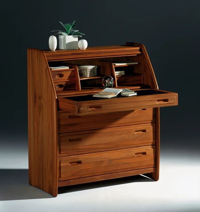 Niels Bach Solid Teak Secretary Desk #NB 110