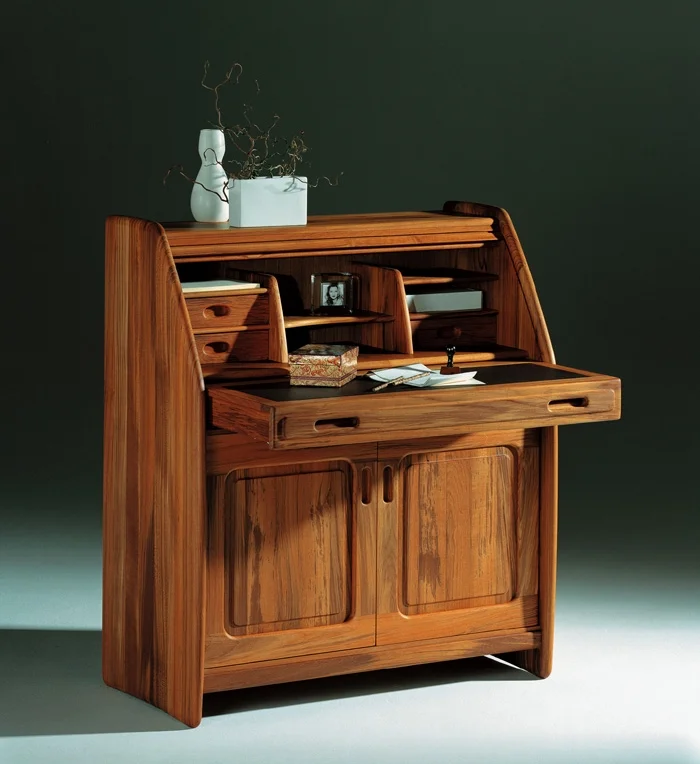 Niels Bach Solid Teak Secretary Desk #NB 120
