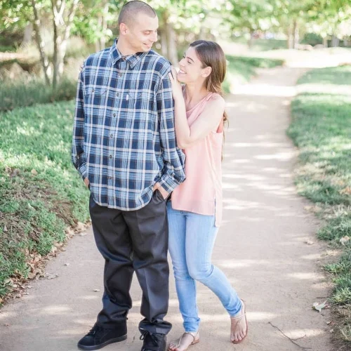 Lovely engagement shot of a previous Orange County California couple.