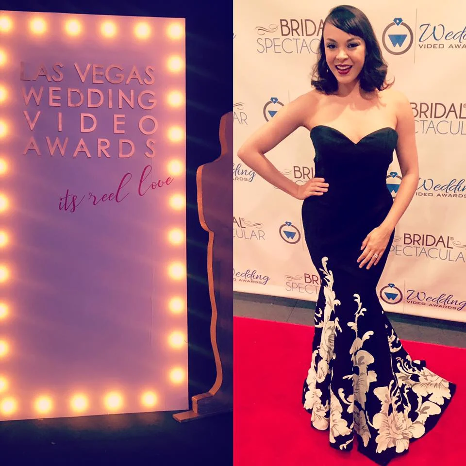 Photo take by guest Tala Marie show host Dress from Silhouette Bridal Las Vegas a proud service sponsor of the show.