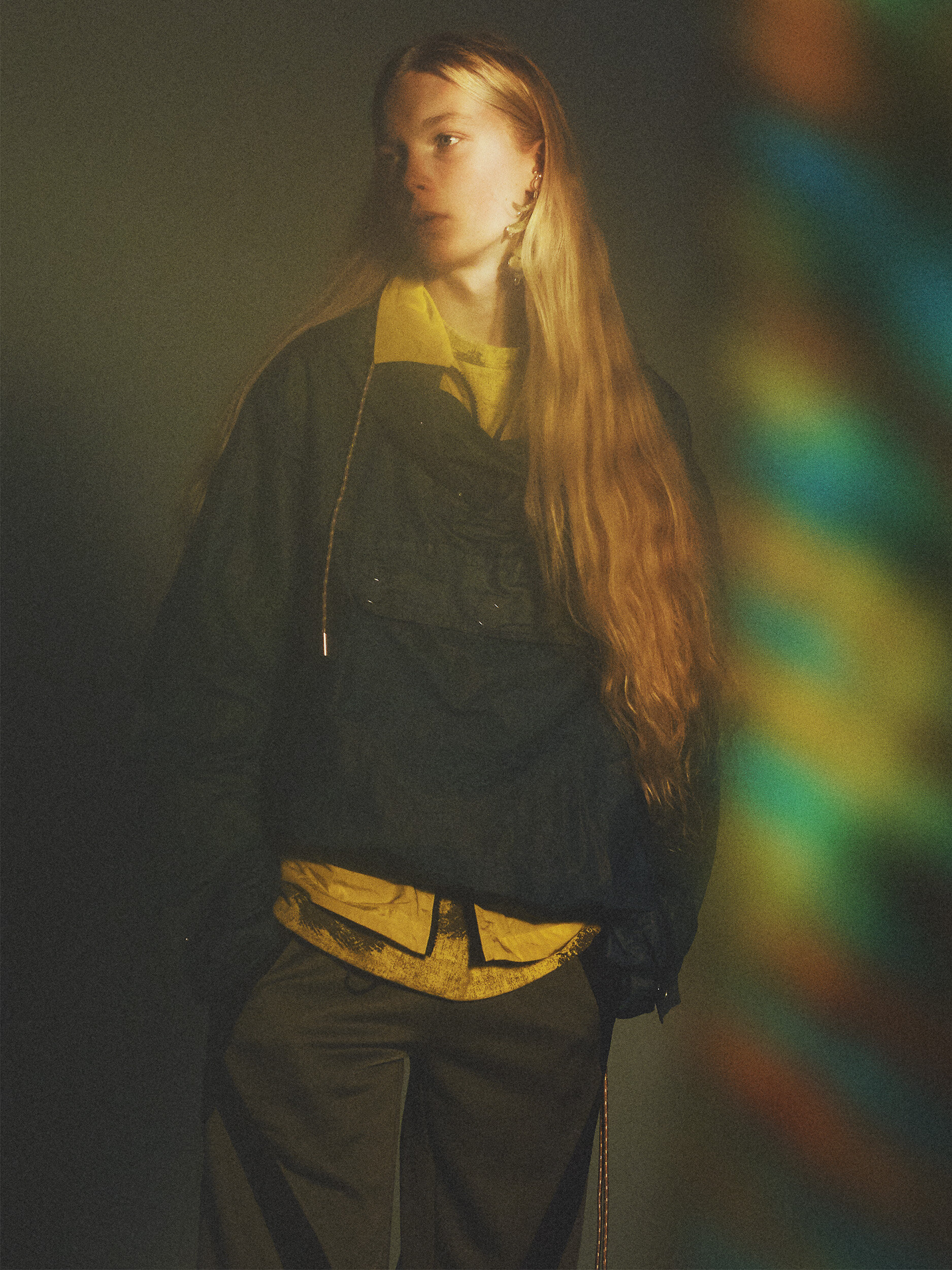  Dust Magazine, January 2020  Featuring Pressed Flower Earring  Photography by Douglas Irvine   Styling by Ellie Grace Cumming  Hair Keite Rada  Casting Jess Hallett  Production Art House London  Model Marco     