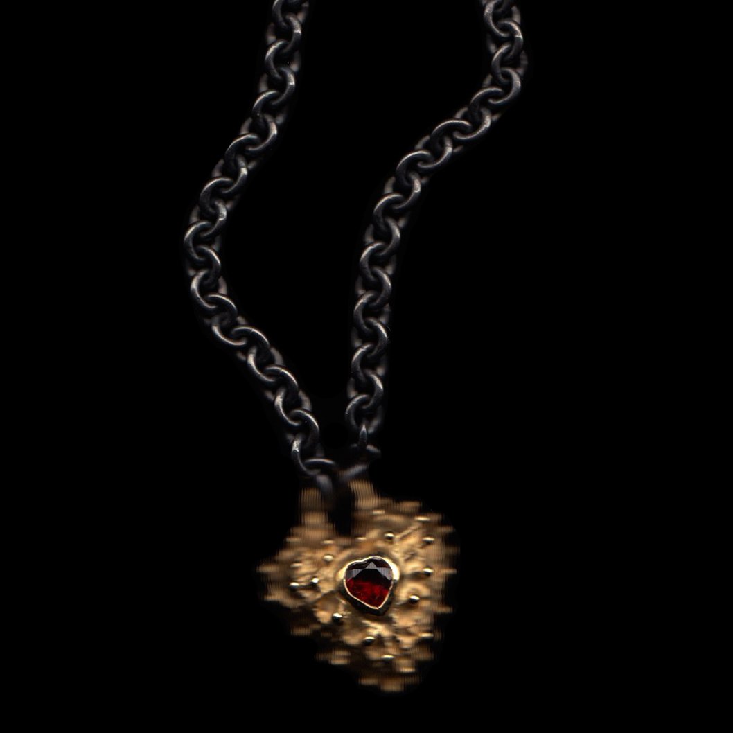 Gold : Black Treasured Heart Necklace_black_close-up.jpg