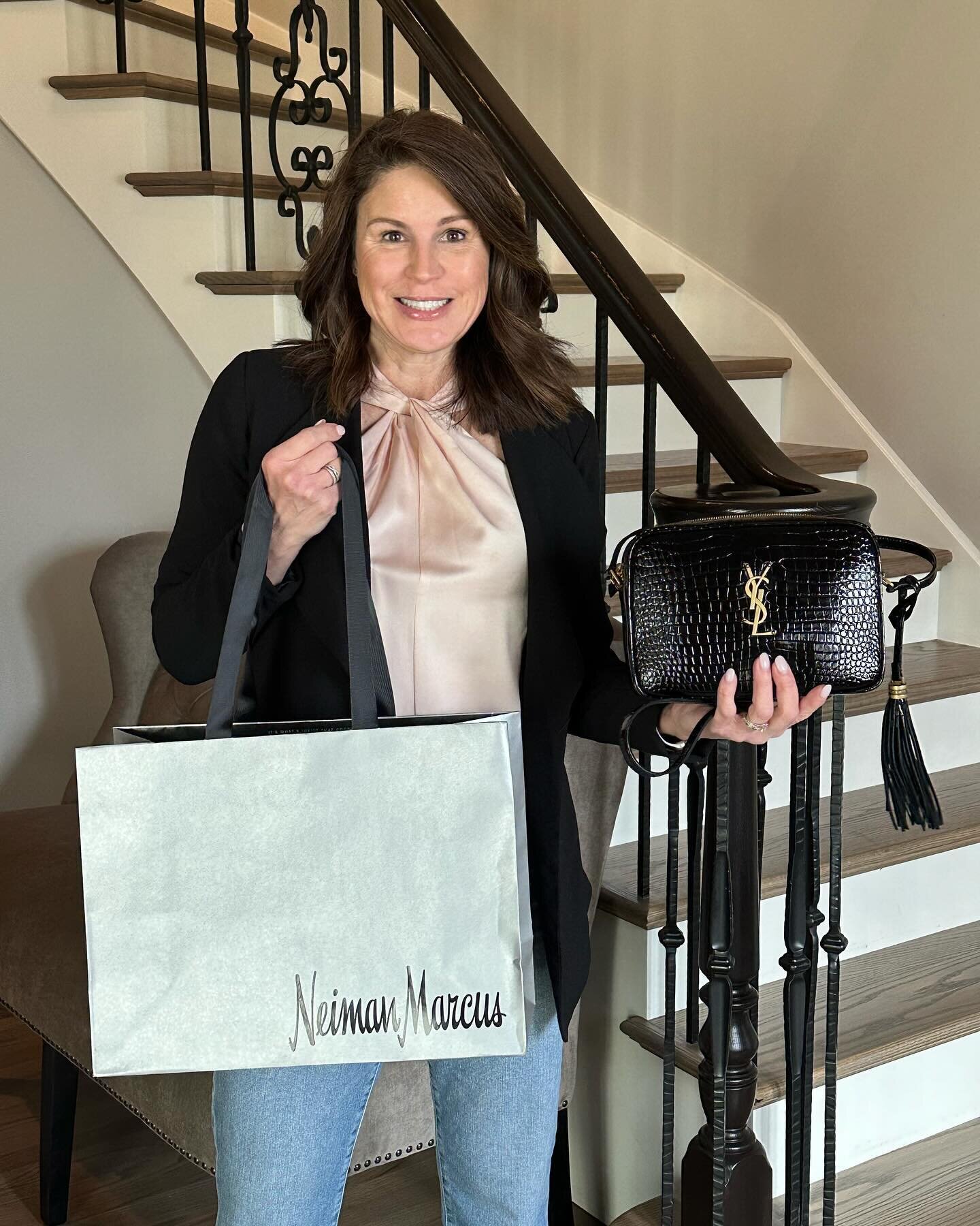Congratulations to Debbie Meredith! This YSL bag looks great on you!  And a big thank you to Neiman Marcus for this generous donation.