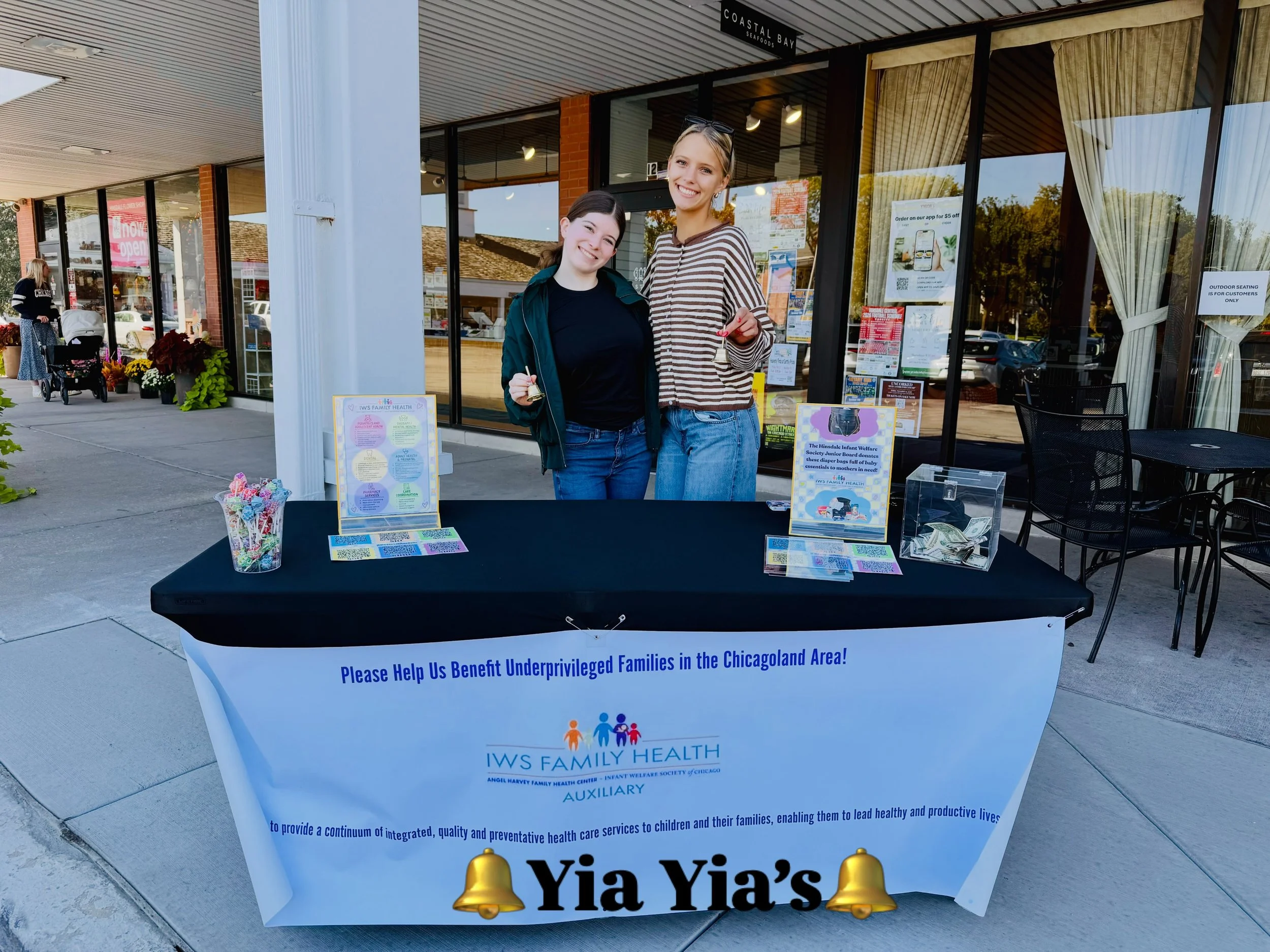 Come out and support our HIWS Junior Board this Saturday and Sunday from 9 a.m. to 1 p.m. They will be ringing bells on the sidewalks outside Airoom, Page&rsquo;s and Yia Yia&rsquo;s in Hinsdale to raise funds for the Center. Stop by and cheer them o