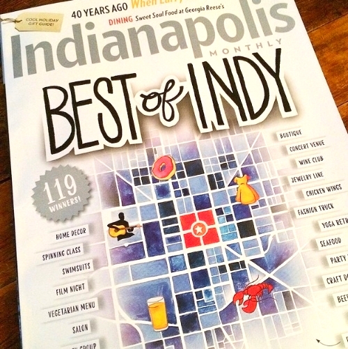 "Best of Indy" Cover Illustration December 2014