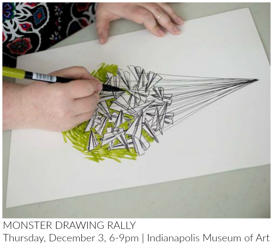 The Monster Drawing Rally is a fundraiser, community night and art-making spectacle that gives local artists the opportunity to support IMA programming. For more information: http://www.imamuseum.org/special-event/monster-drawing-rally