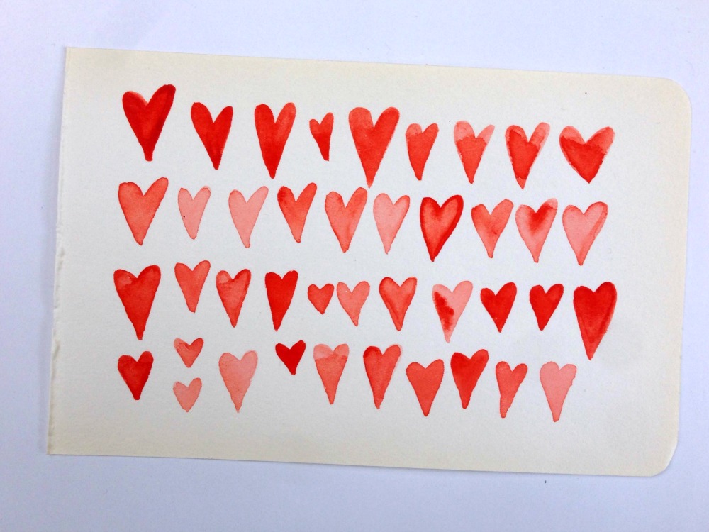 The original watercolor painting that inspired this year's postcard.