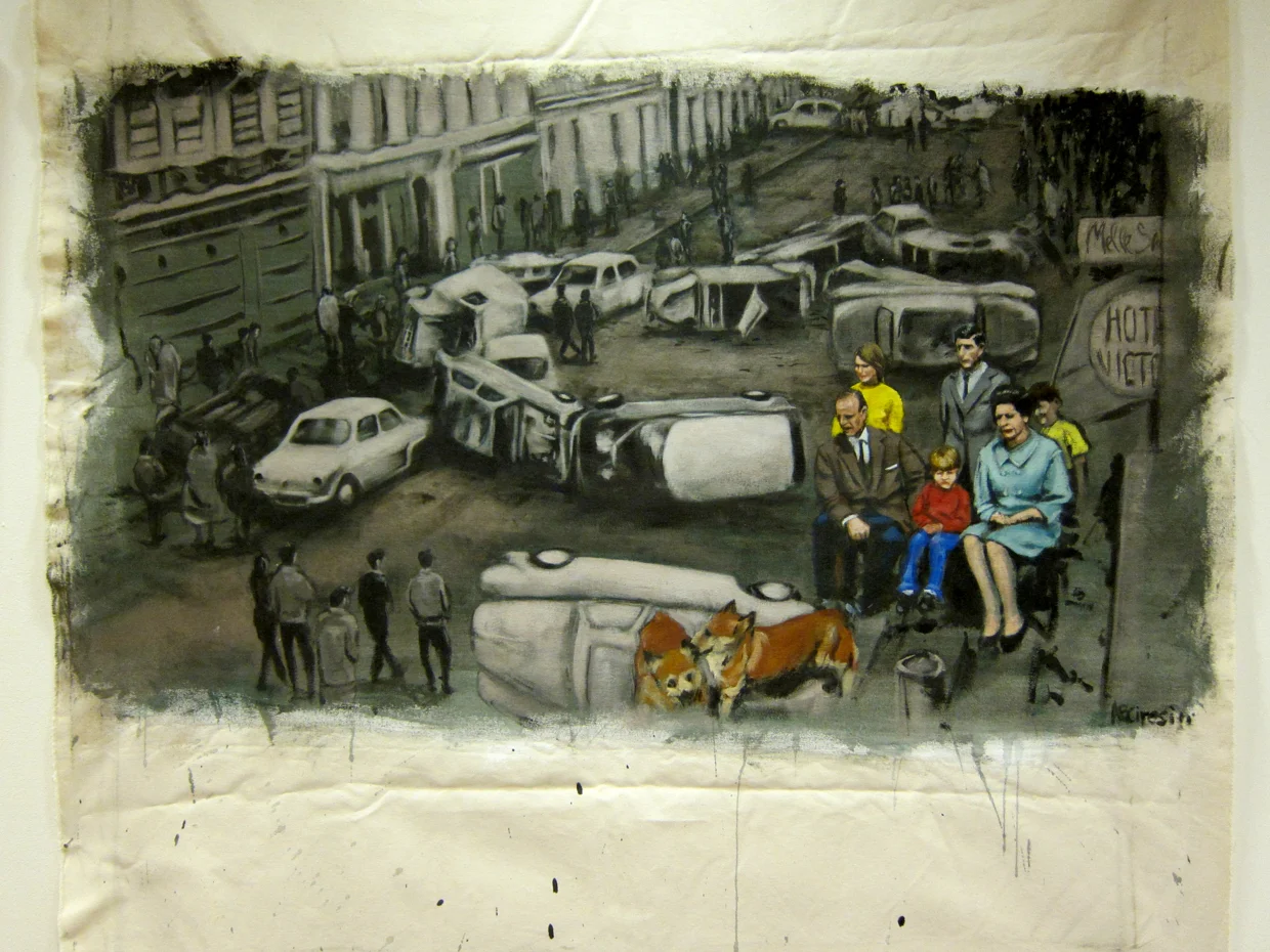 Royal Upheavel 1968. Acrylic on canvas. 2011.